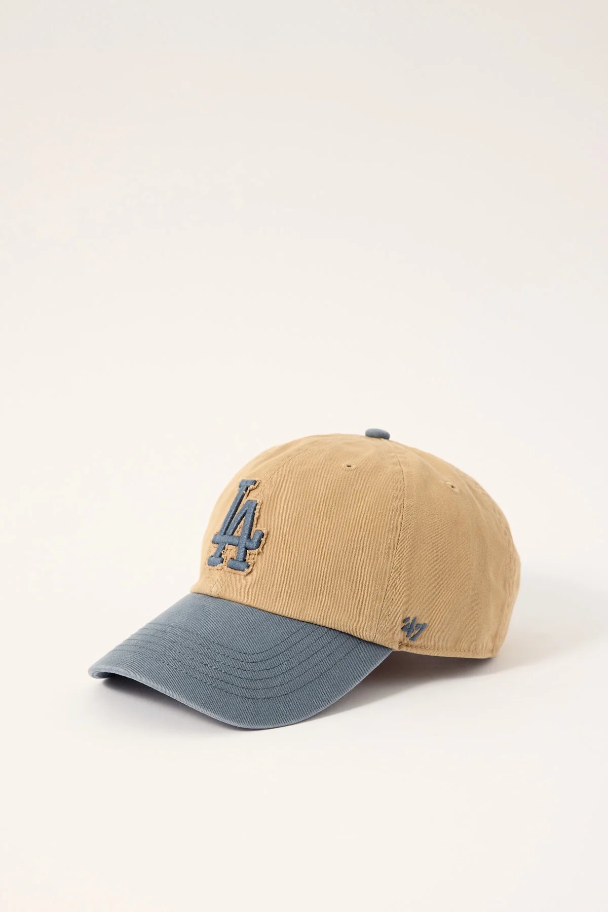 47 Brand Well Worn Caravan '47 Clean Up Los Angeles Dodgers Cap Khaki/Navy - Image 3