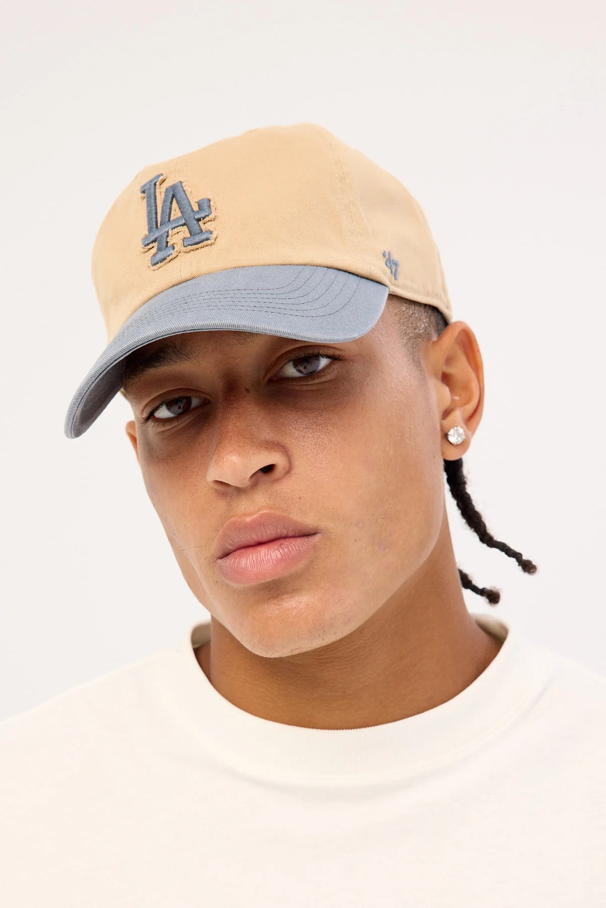 47 Brand Well Worn Caravan '47 Clean Up Los Angeles Dodgers Cap Khaki/Navy - Image 5