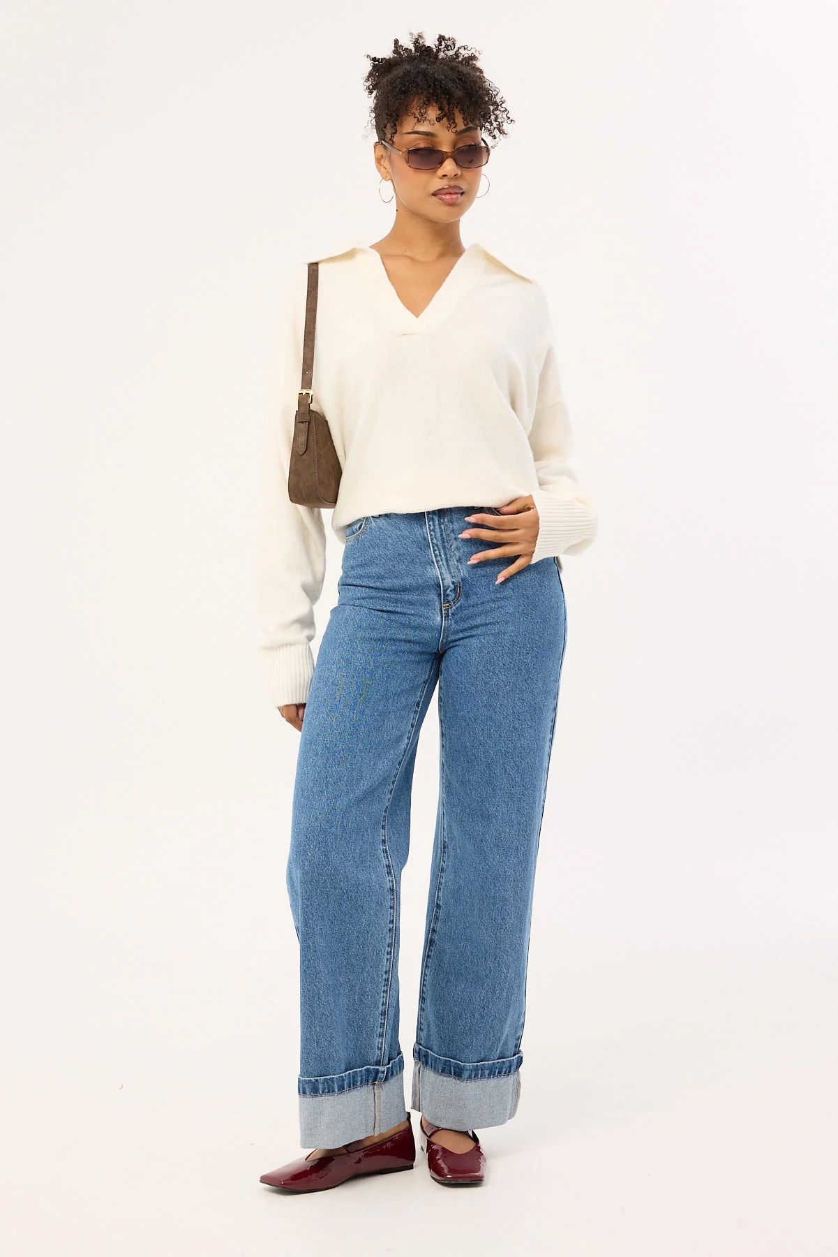 Abrand 94 High And Wide Cuffed Jean Eva Organic