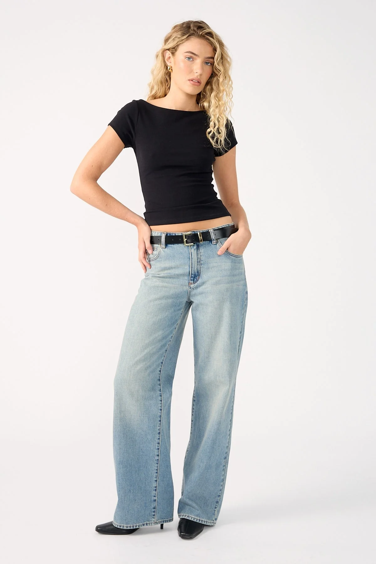 Abrand 95 Baggy Gisele Mid Blue Denim - Image 2