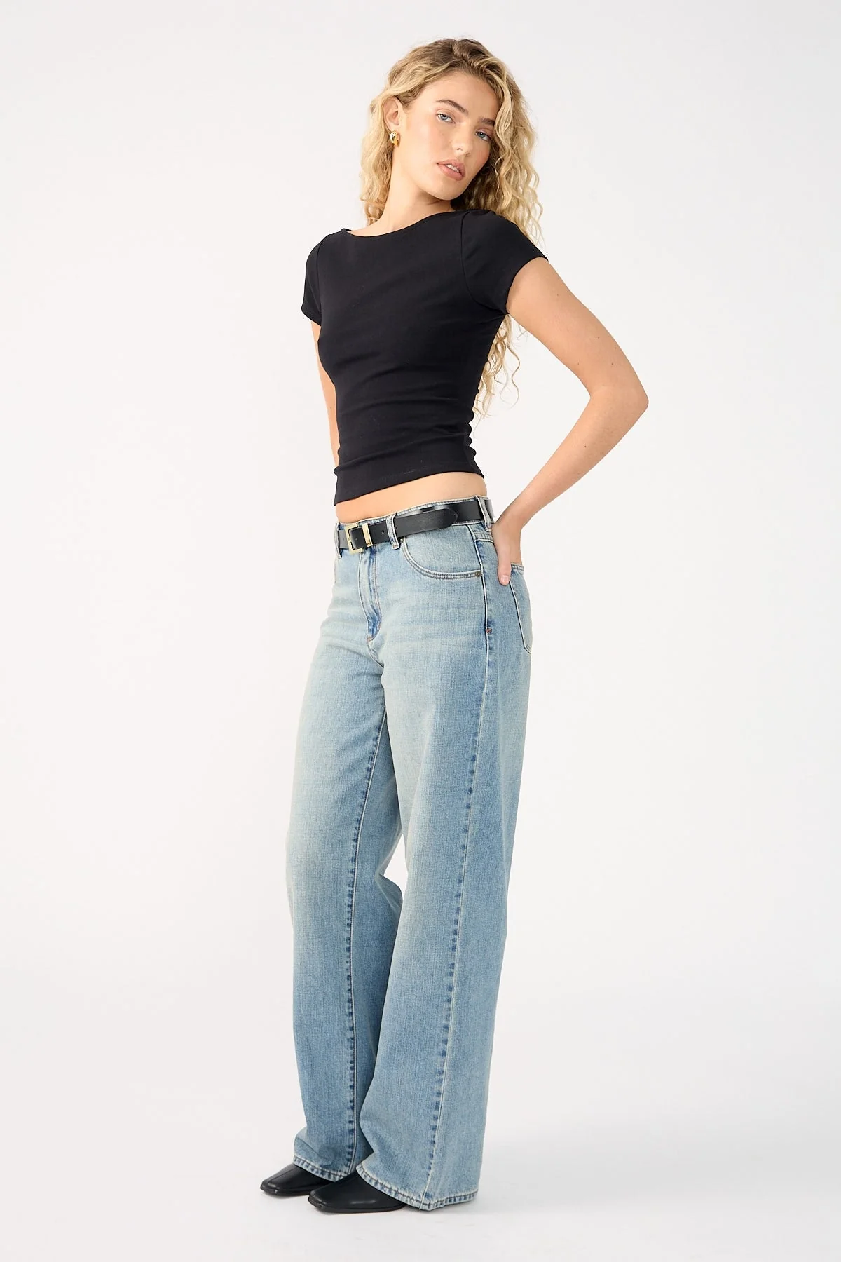 Abrand 95 Baggy Gisele Mid Blue Denim - Image 4
