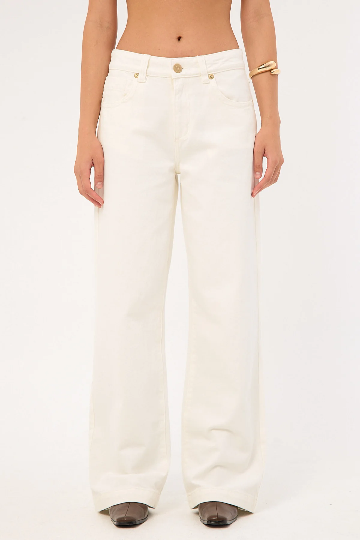 Abrand 95 Mid Baggy Jean White Gold - Image 5