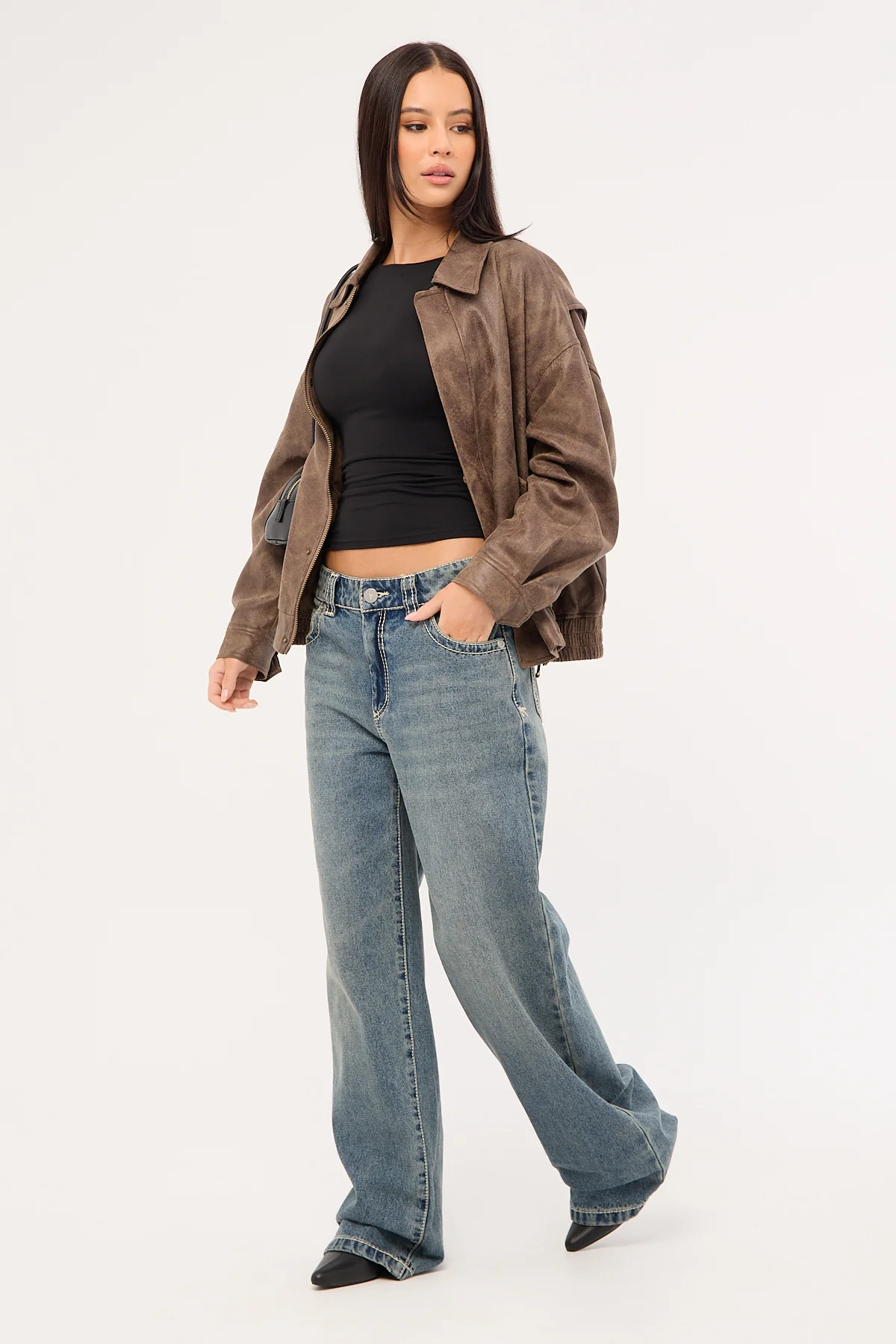 Abrand 95 Mid Rise Baggy Jean Amber - Image 4