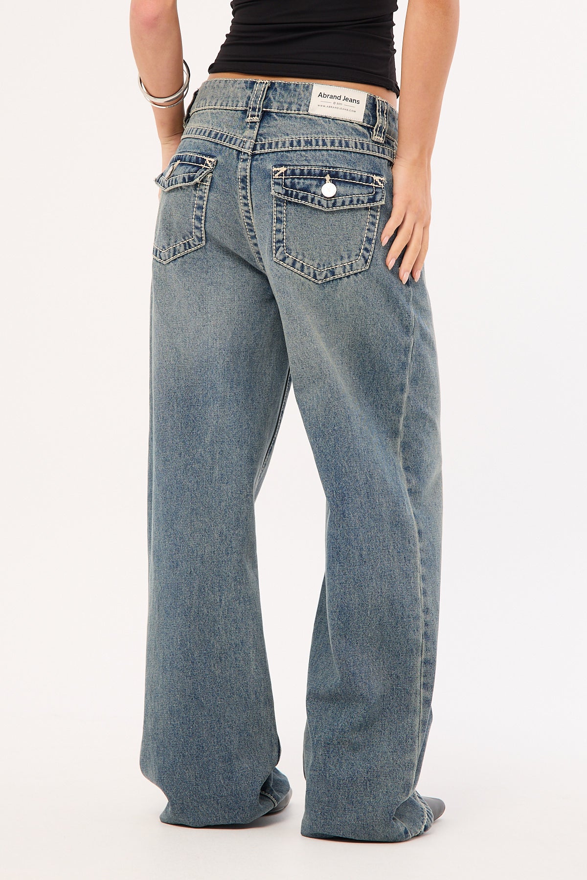 Abrand 95 Mid Rise Baggy Jean Amber - Image 9