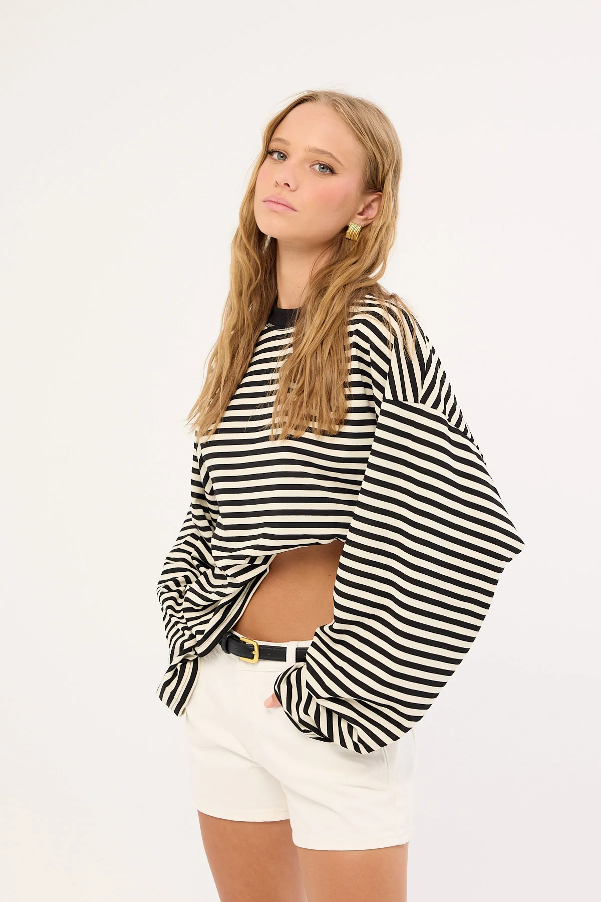Abrand 95 Relaxed Denim Short White - Image 3
