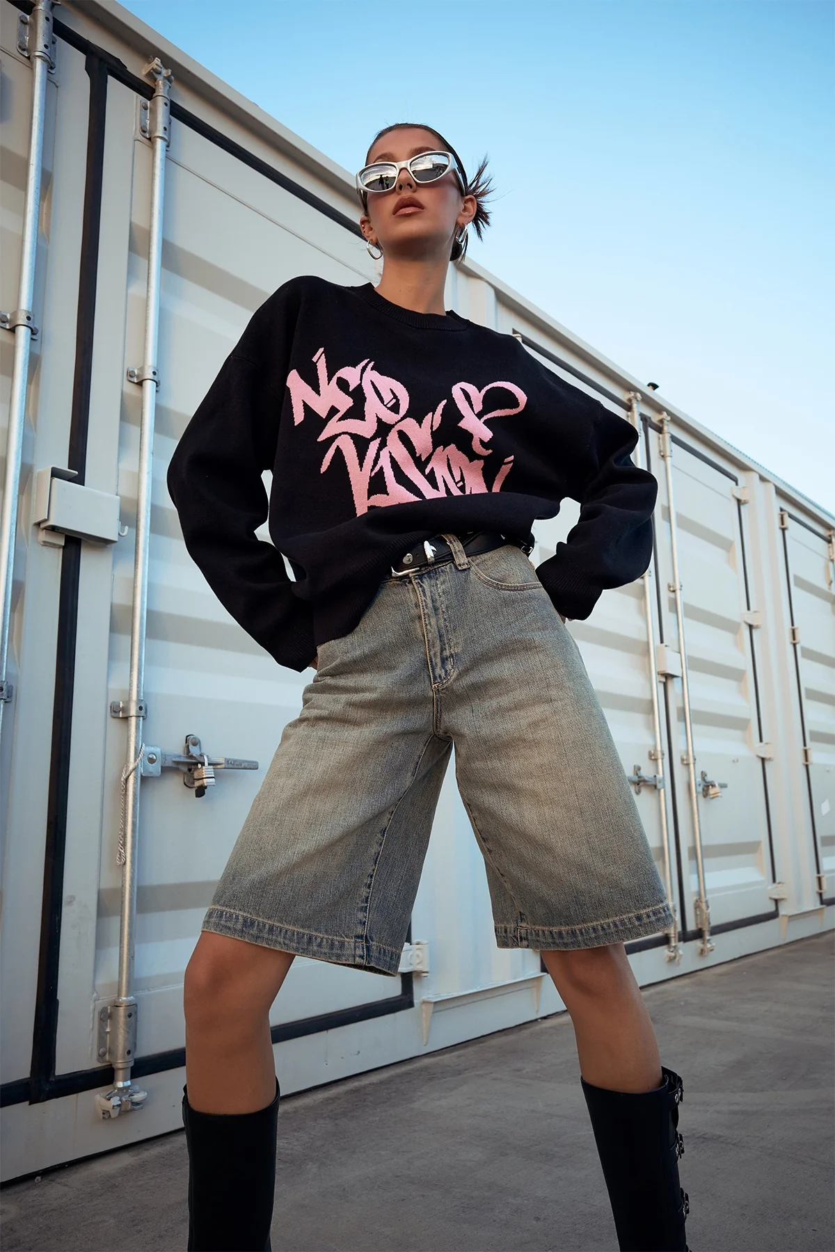 Abrand 95 Super Baggy Jort Roxie