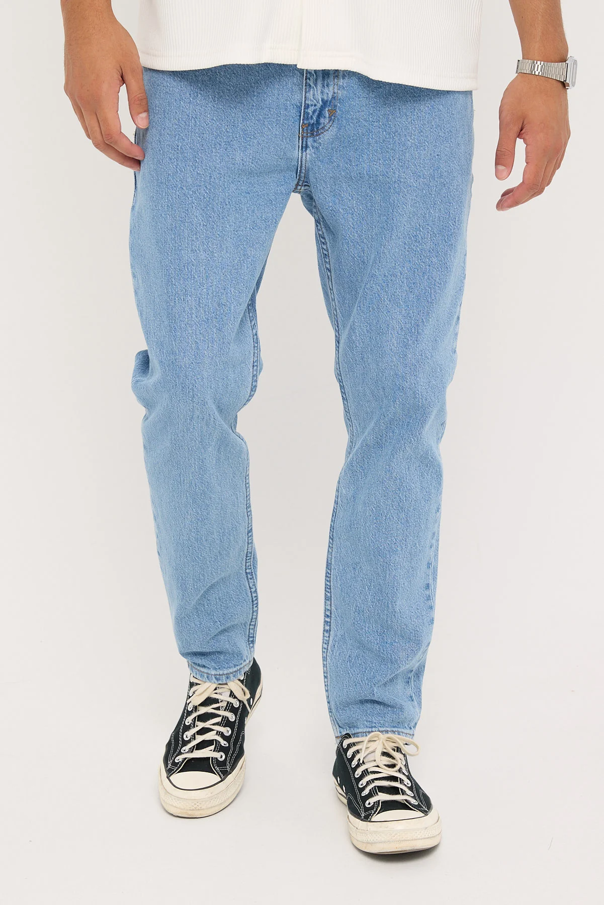 Abrand A2 Slim Jean Simon Bleached Vintage Indigo - Image 2