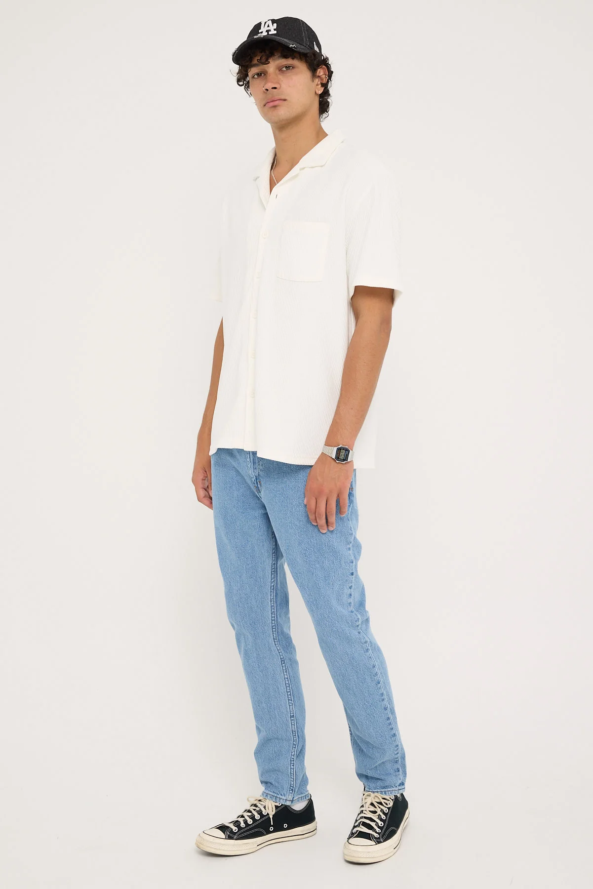 Abrand A2 Slim Jean Simon Bleached Vintage Indigo - Image 3