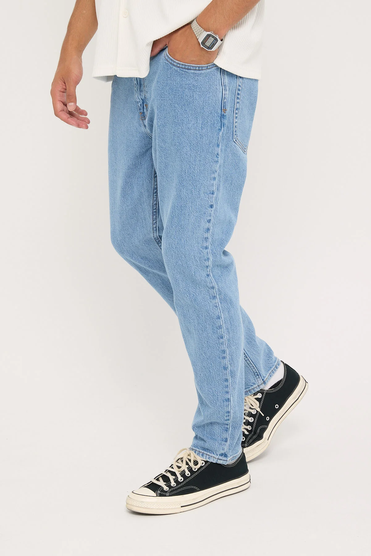Abrand A2 Slim Jean Simon Bleached Vintage Indigo - Image 4