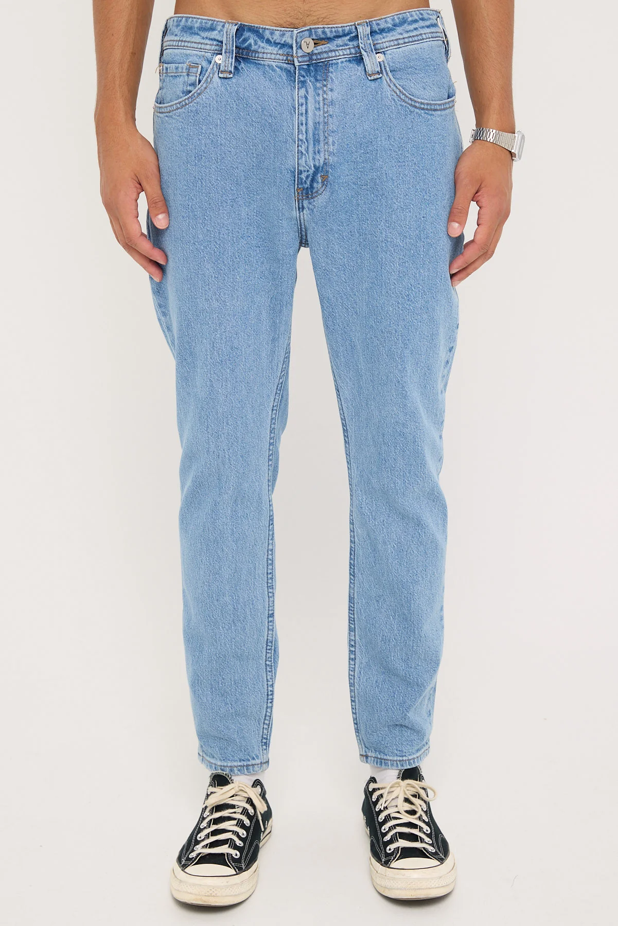 Abrand A2 Slim Jean Simon Bleached Vintage Indigo - Image 7