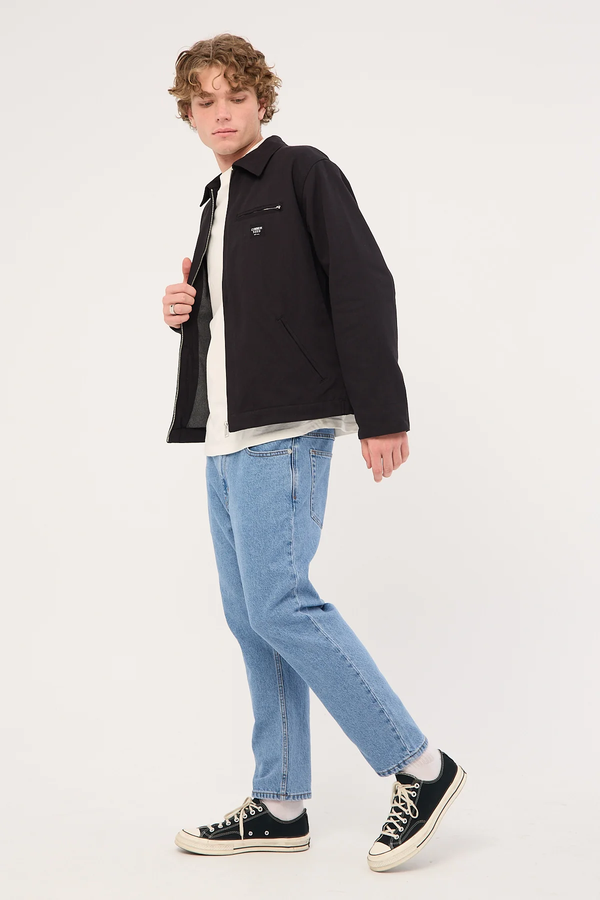 Abrand A3 Crop Simon Bleach Vintage Indigo - Image 3