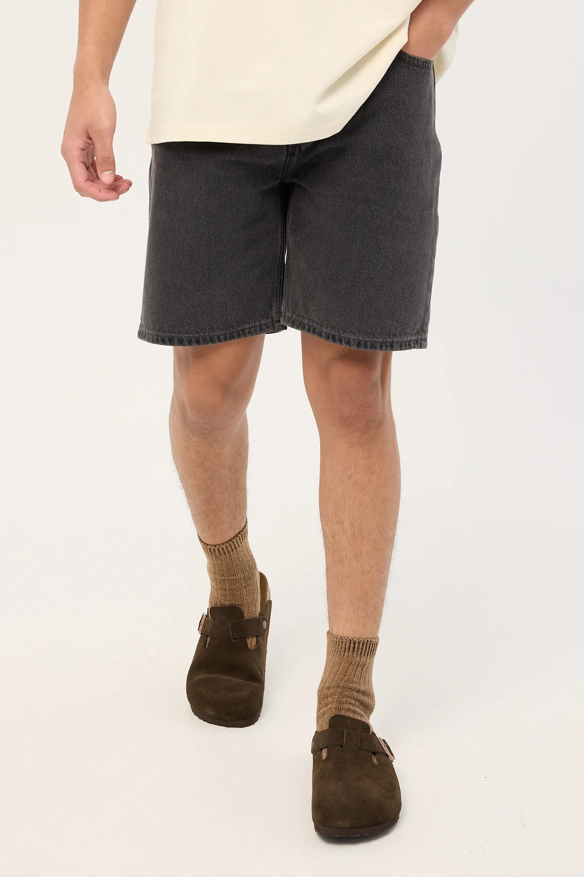 Abrand A3 Straight Short Bazza Washed Black - Image 2