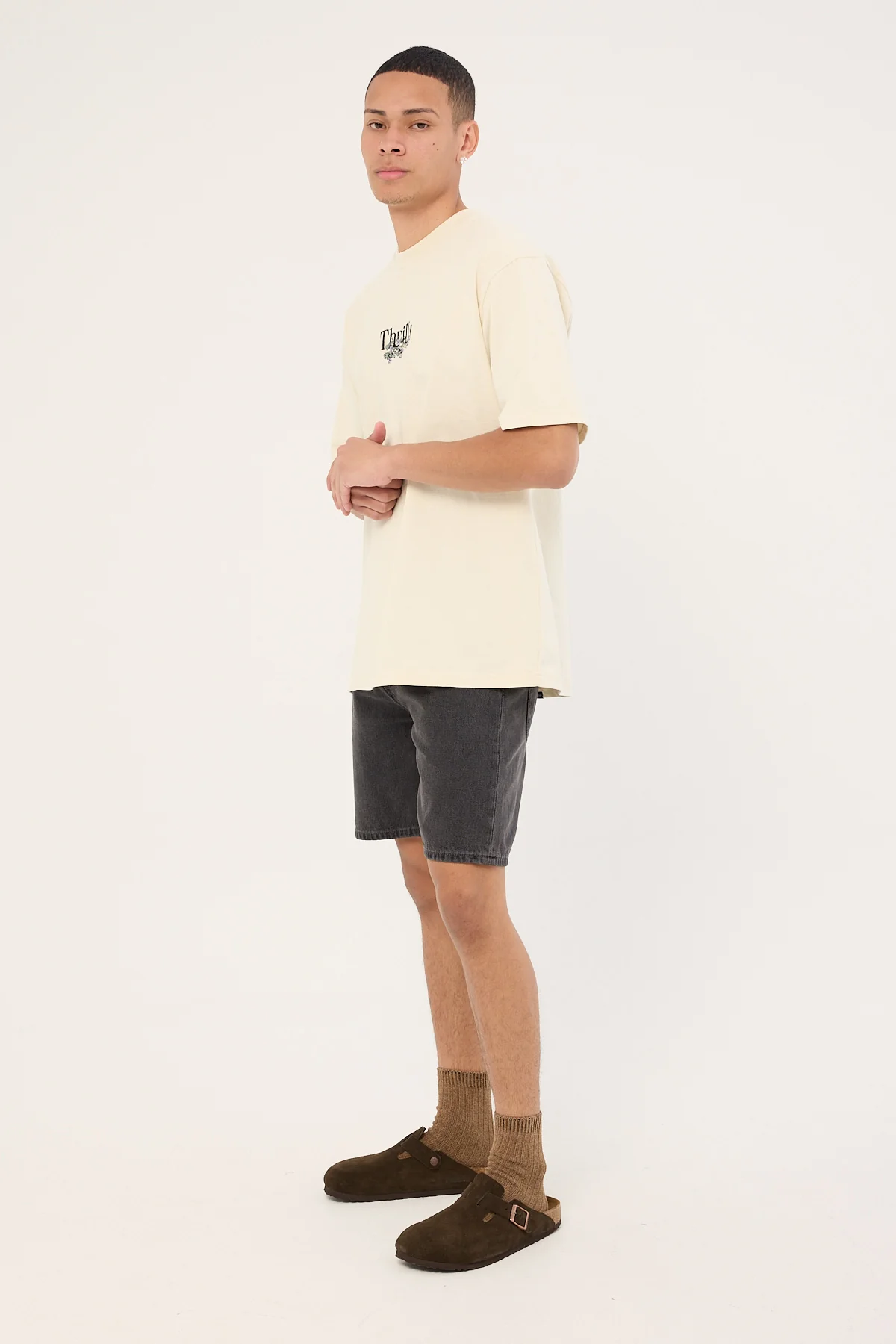Abrand A3 Straight Short Bazza Washed Black - Image 4