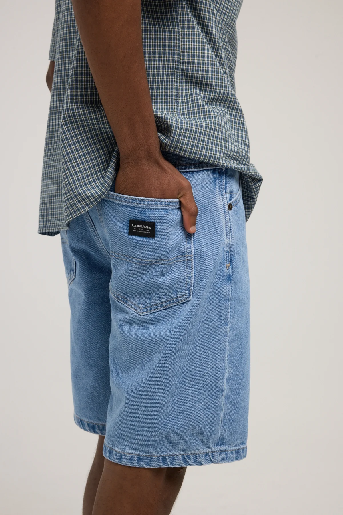Abrand A5 Baggy Short Larry Mid Blue - Image 4