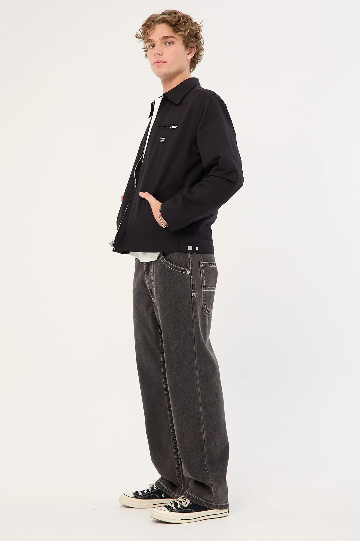Abrand A5 Big Stitch Frank Washed Black - Image 3
