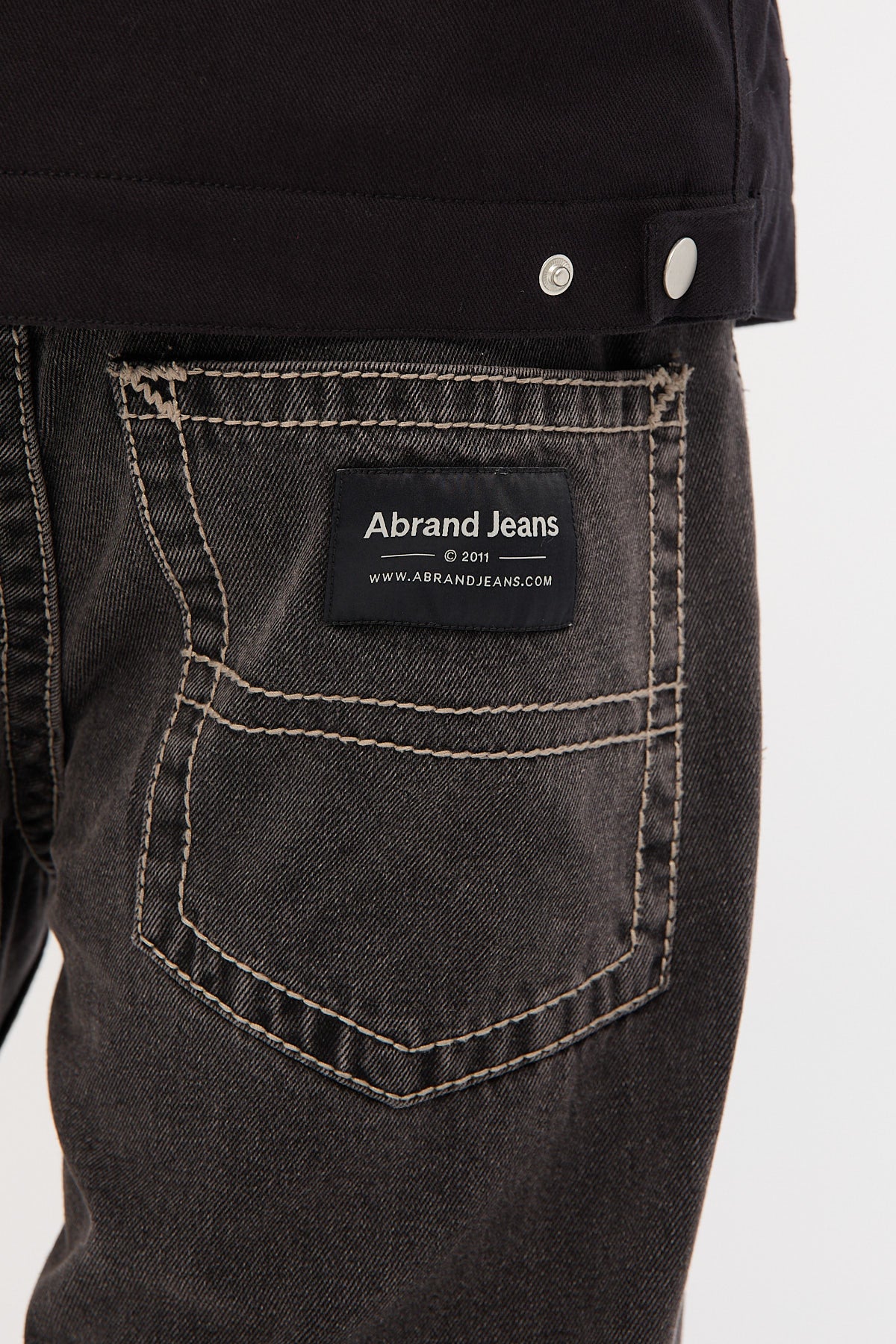 Abrand A5 Big Stitch Frank Washed Black - Image 6