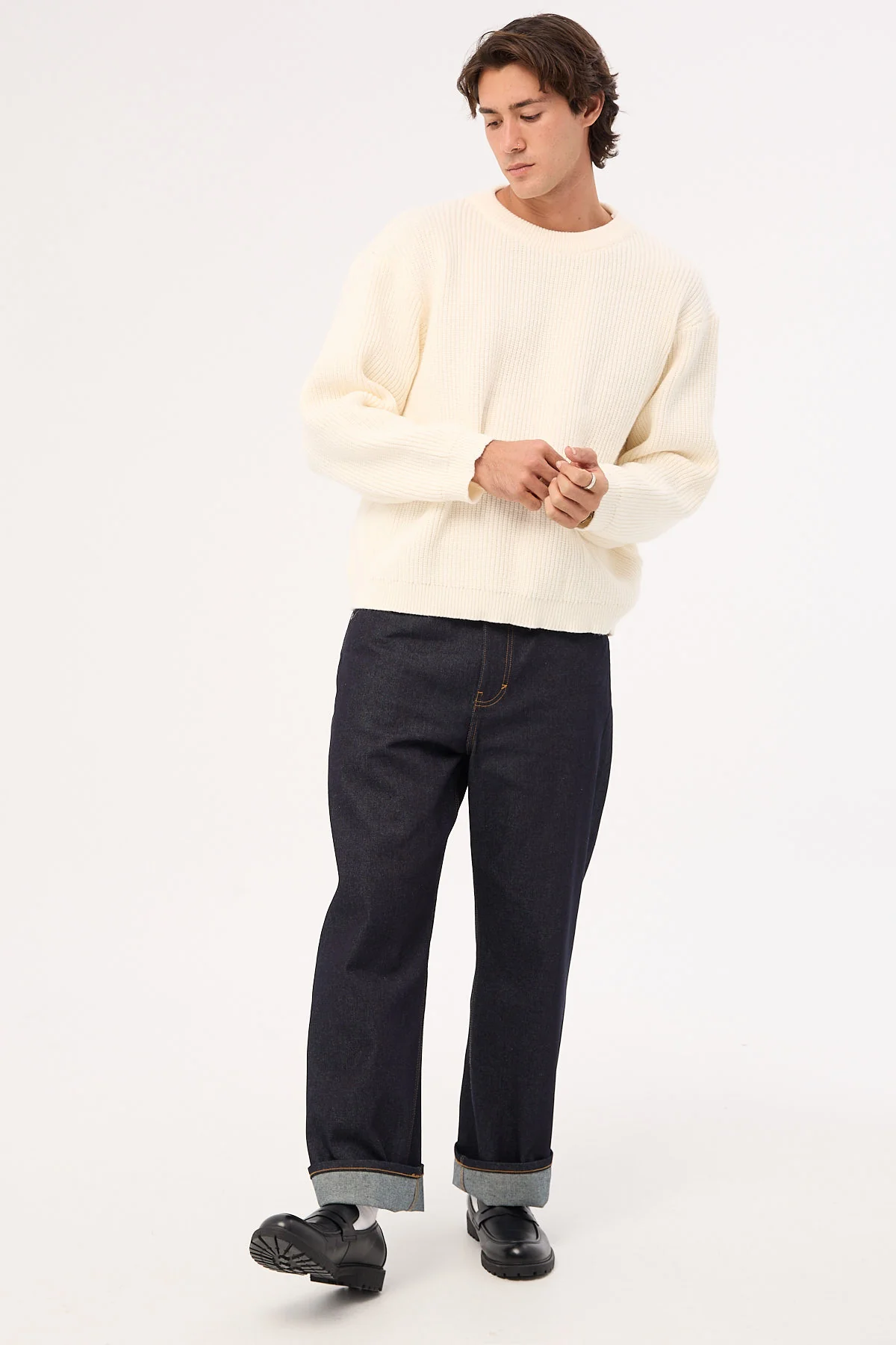Abrand A6 Big Baggy Scout Raw Indigo - Image 2