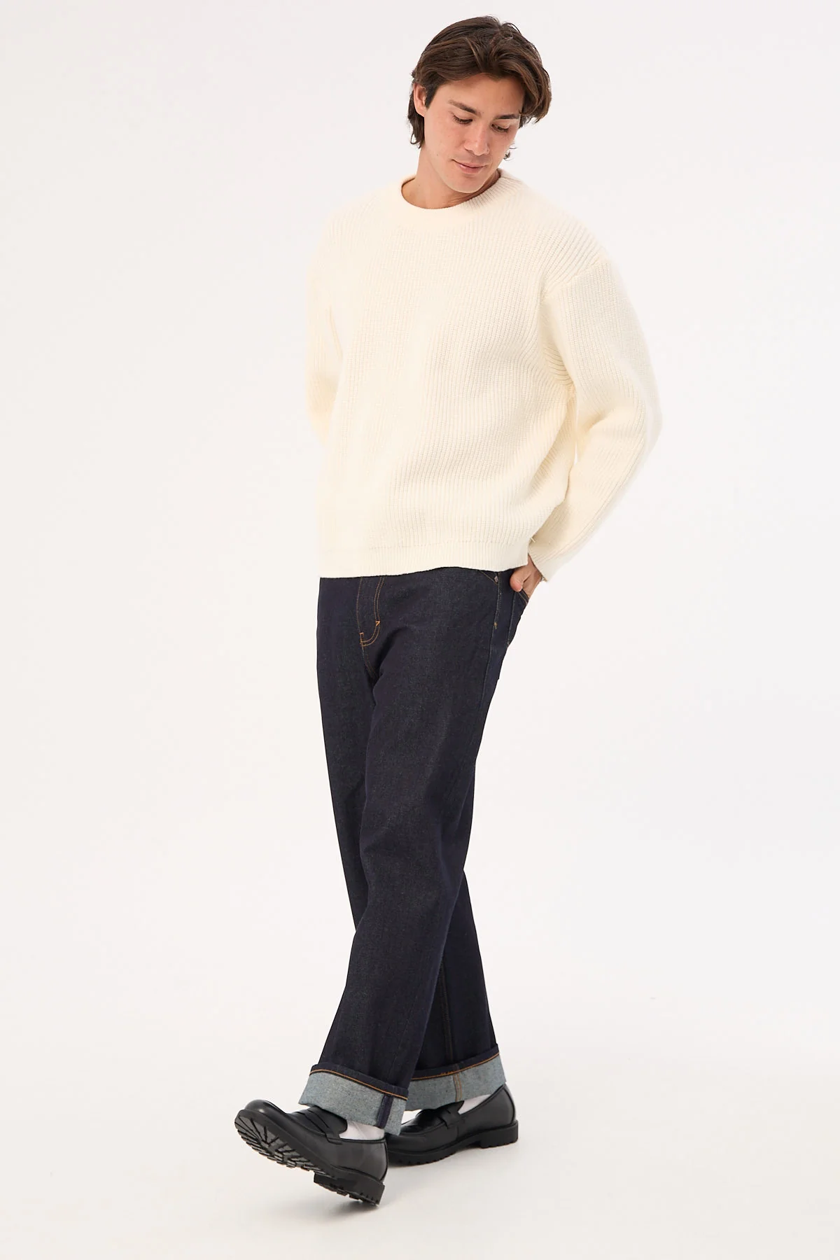 Abrand A6 Big Baggy Scout Raw Indigo - Image 4