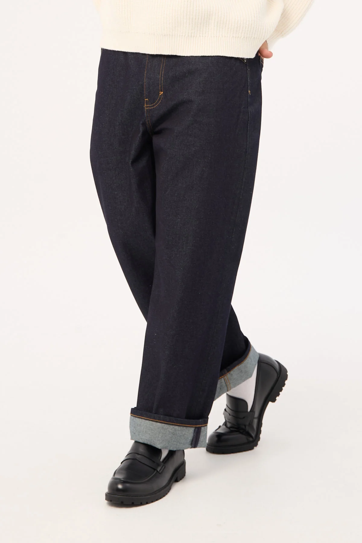 Abrand A6 Big Baggy Scout Raw Indigo - Image 5