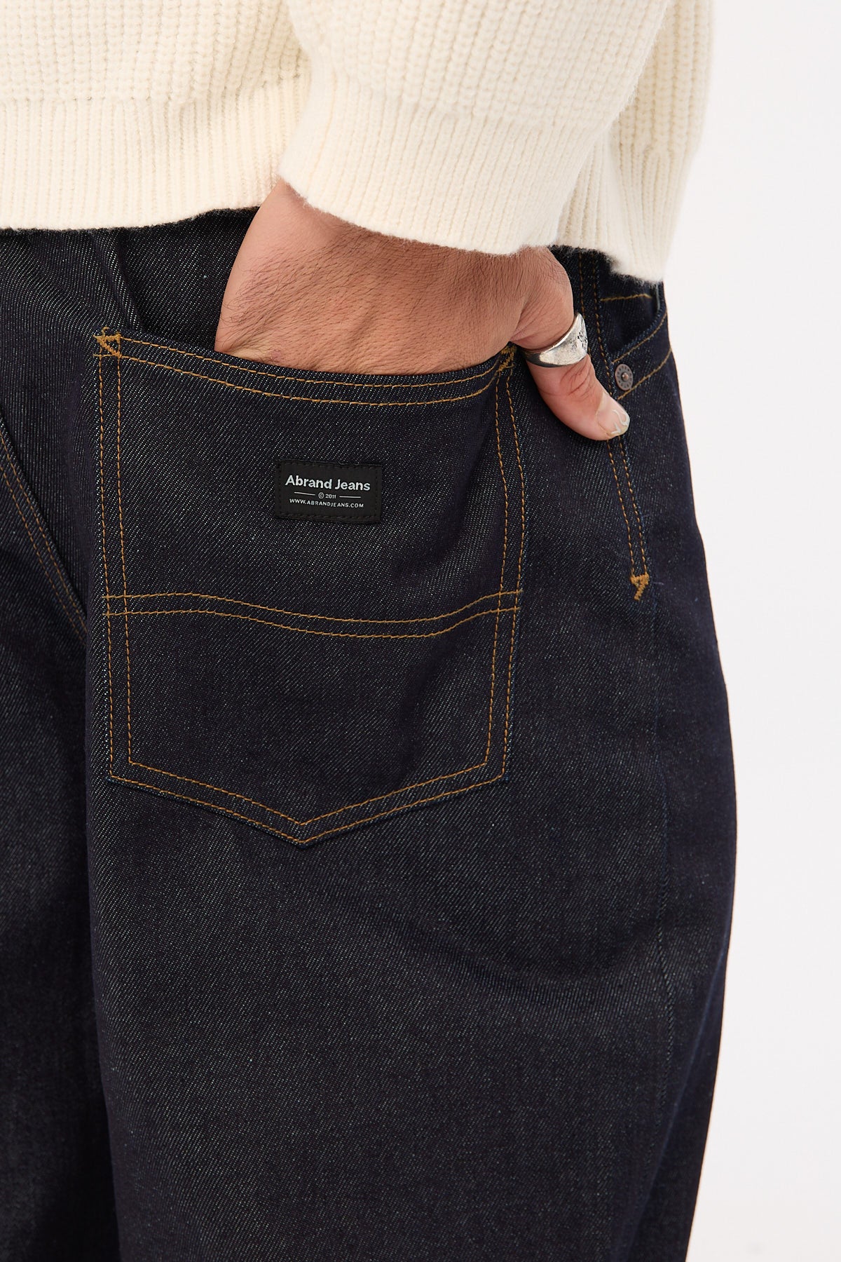 Abrand A6 Big Baggy Scout Raw Indigo - Image 7