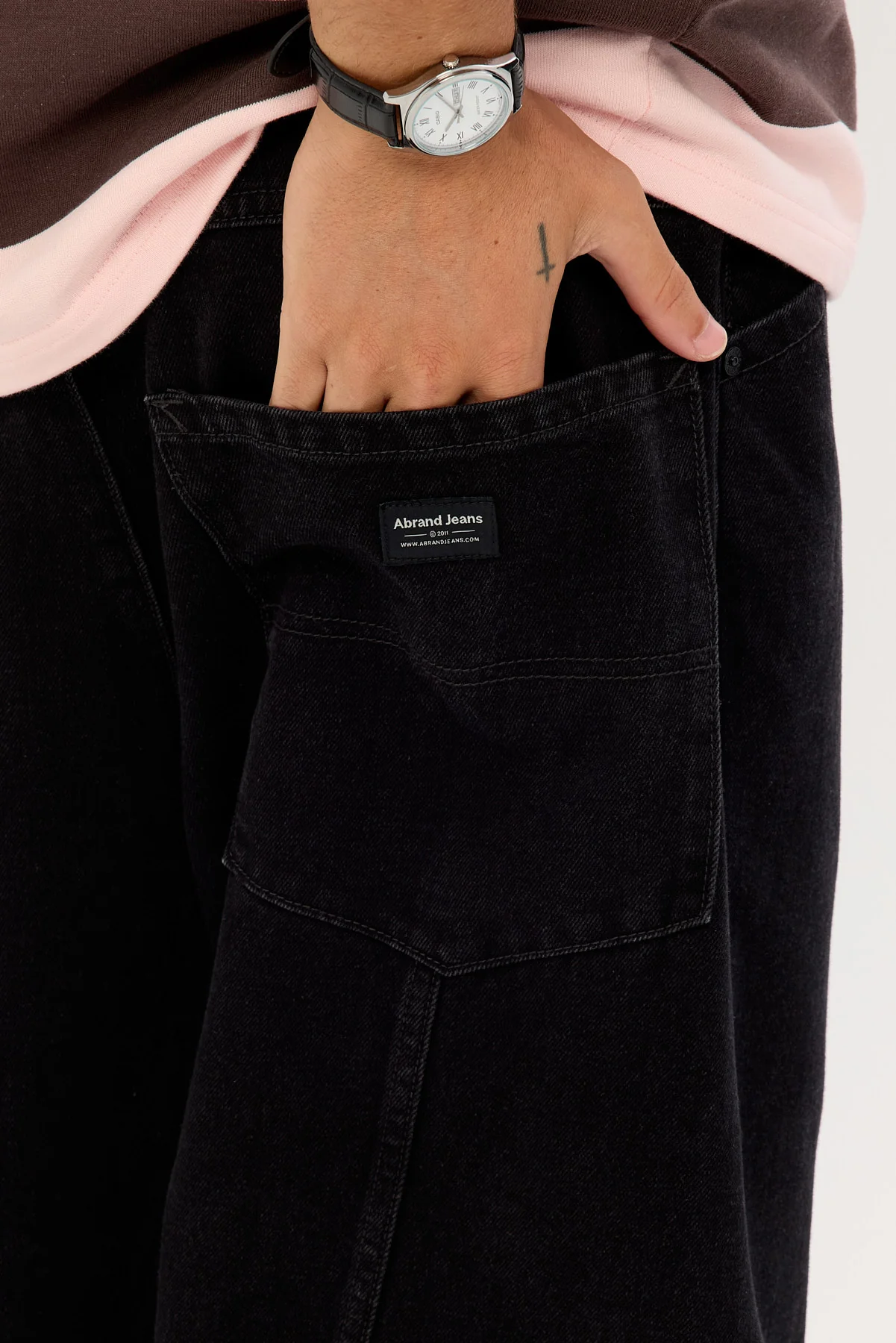 Abrand A6 Big Cocoon Skyler Washed Black - Image 6