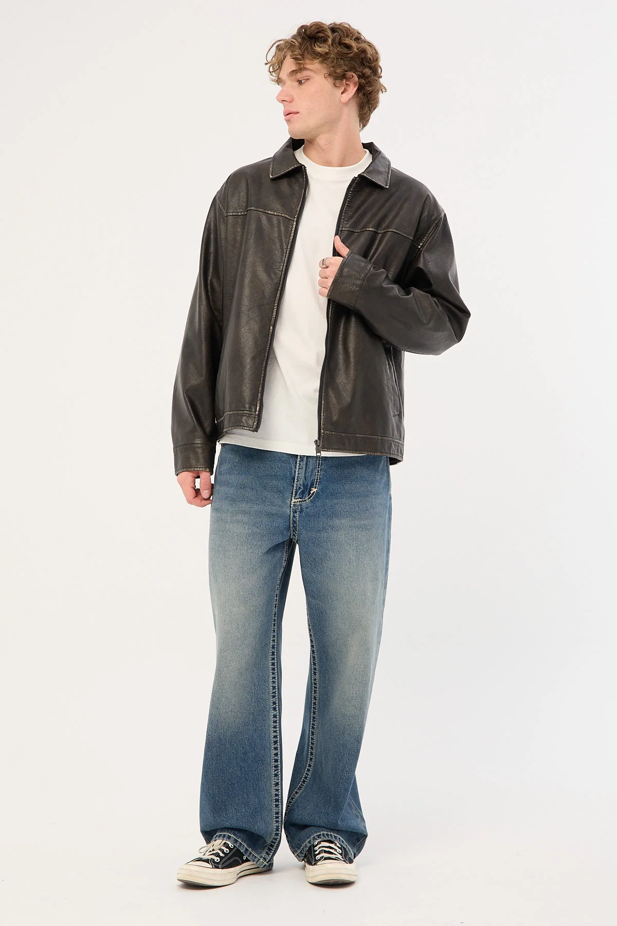 Abrand A6 Big Stitch Max Mid Vintage Indigo - Image 2