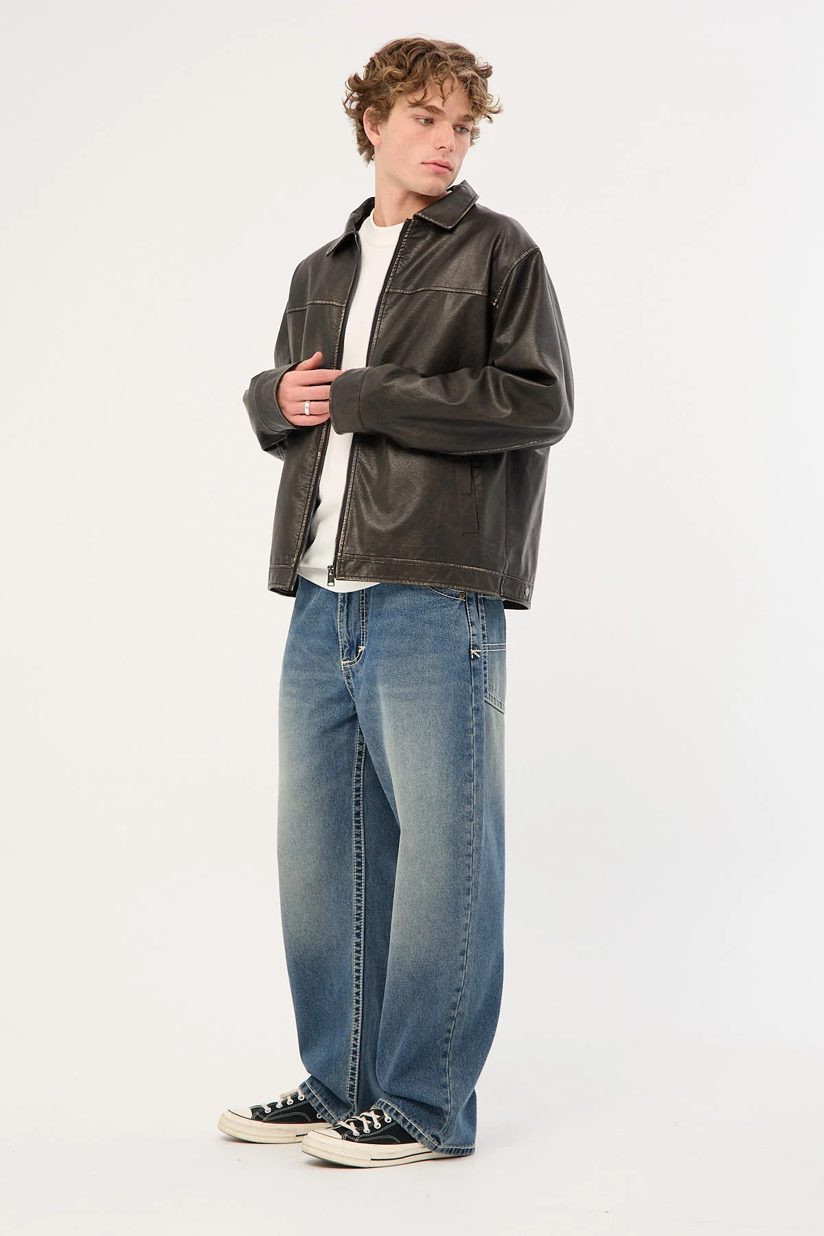 Abrand A6 Big Stitch Max Mid Vintage Indigo - Image 5