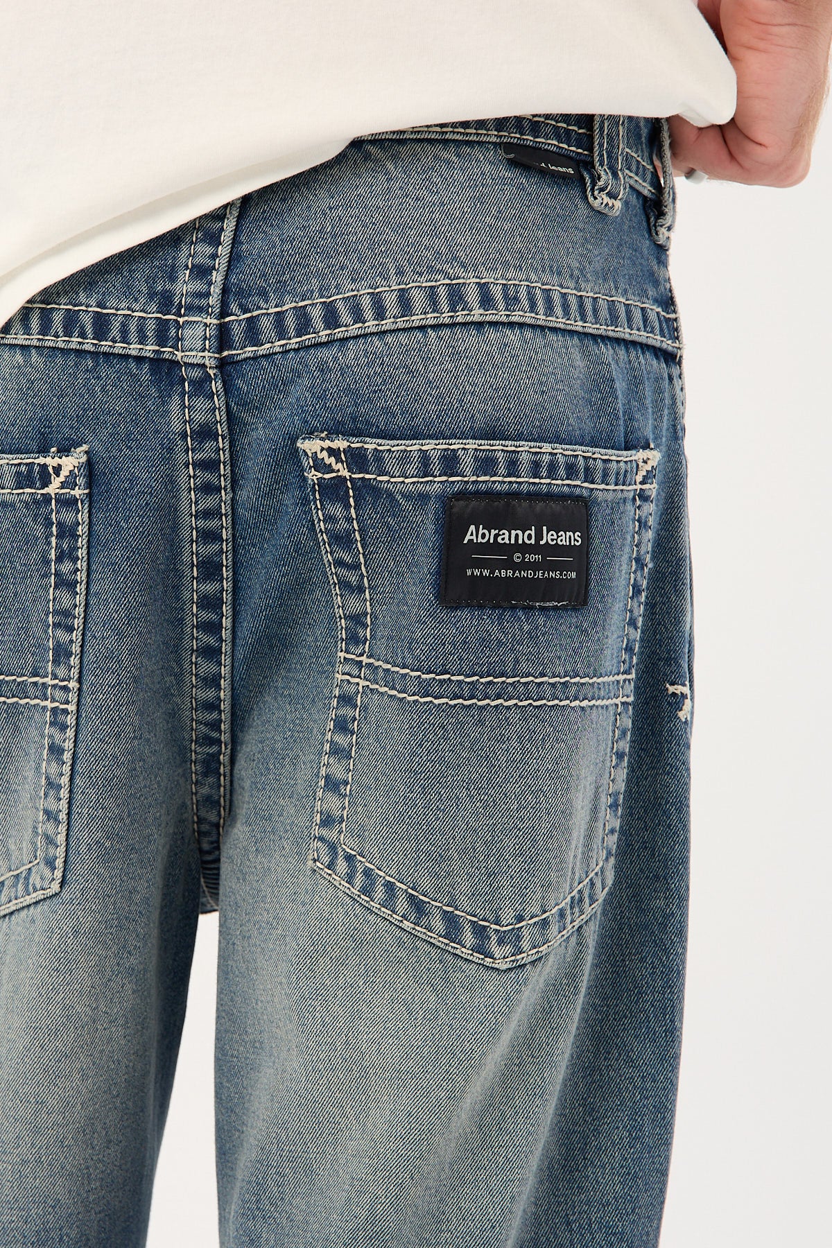 Abrand A6 Big Stitch Max Mid Vintage Indigo - Image 8