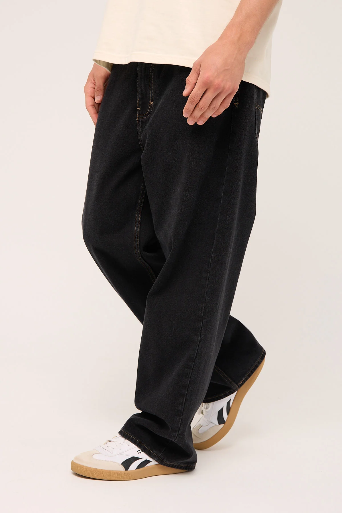 Abrand A6 Blake Big Baggy Jean Washed Black - Image 6