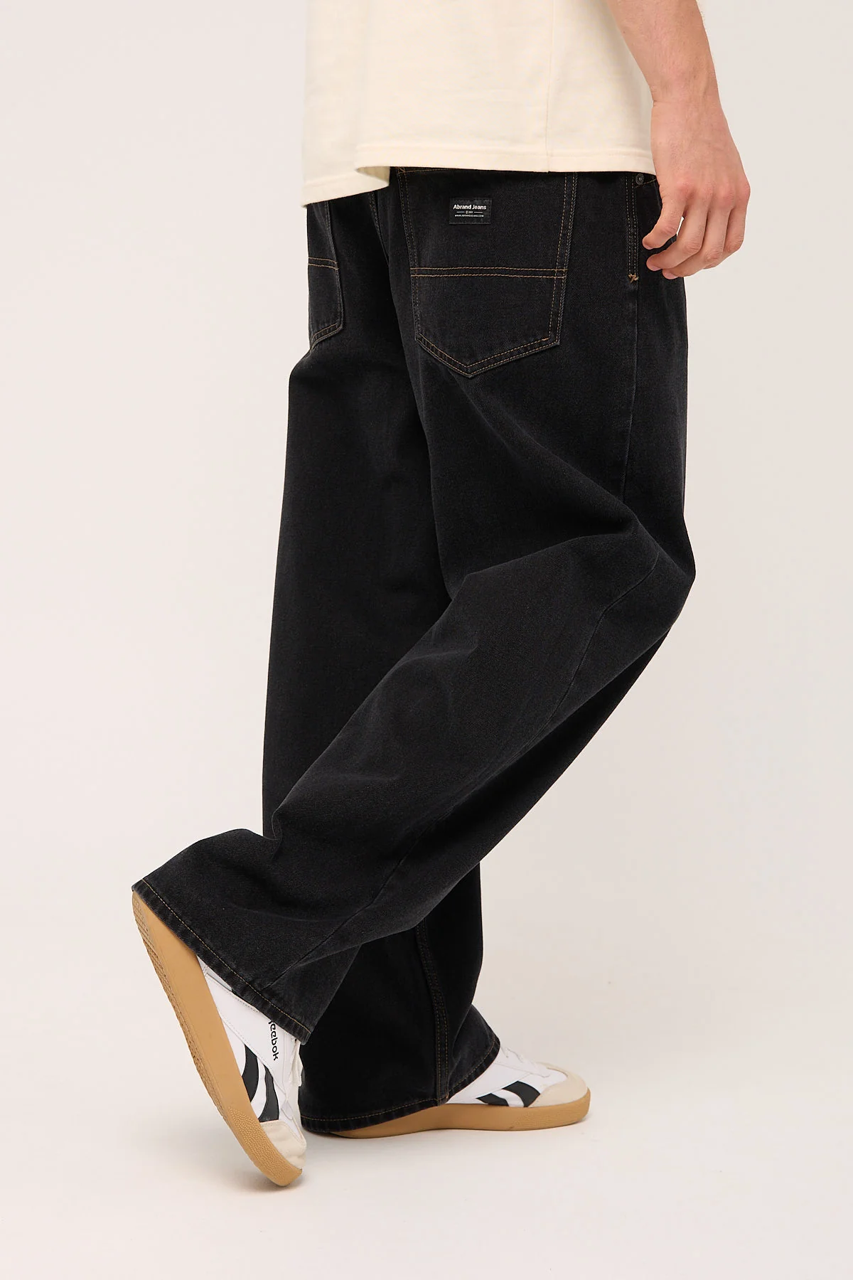 Abrand A6 Blake Big Baggy Jean Washed Black - Image 8