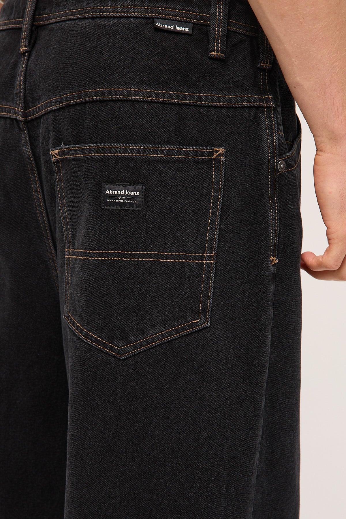 Abrand A6 Blake Big Baggy Jean Washed Black - Image 9
