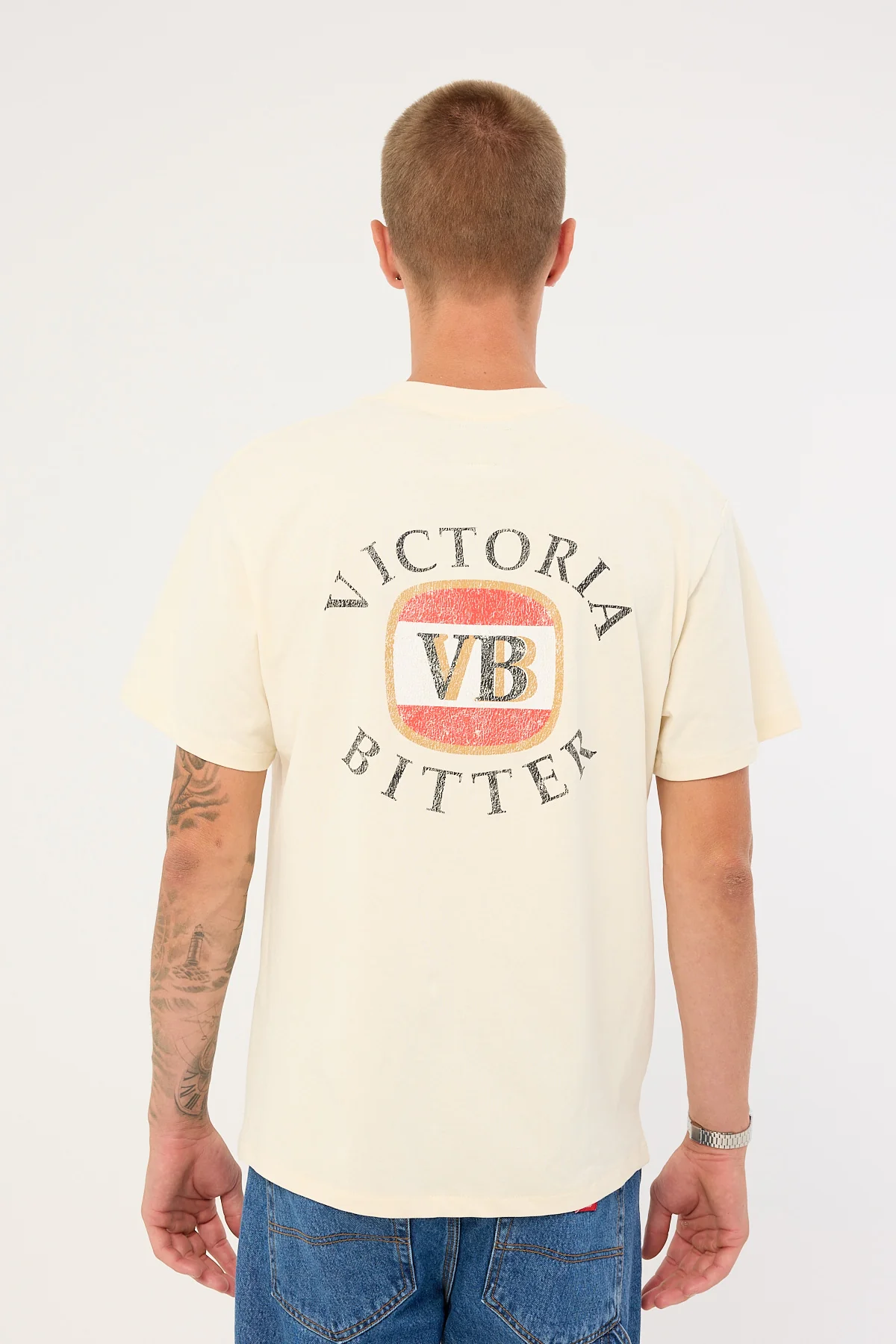 American Needle VB Micro Embroidery Tee Off White