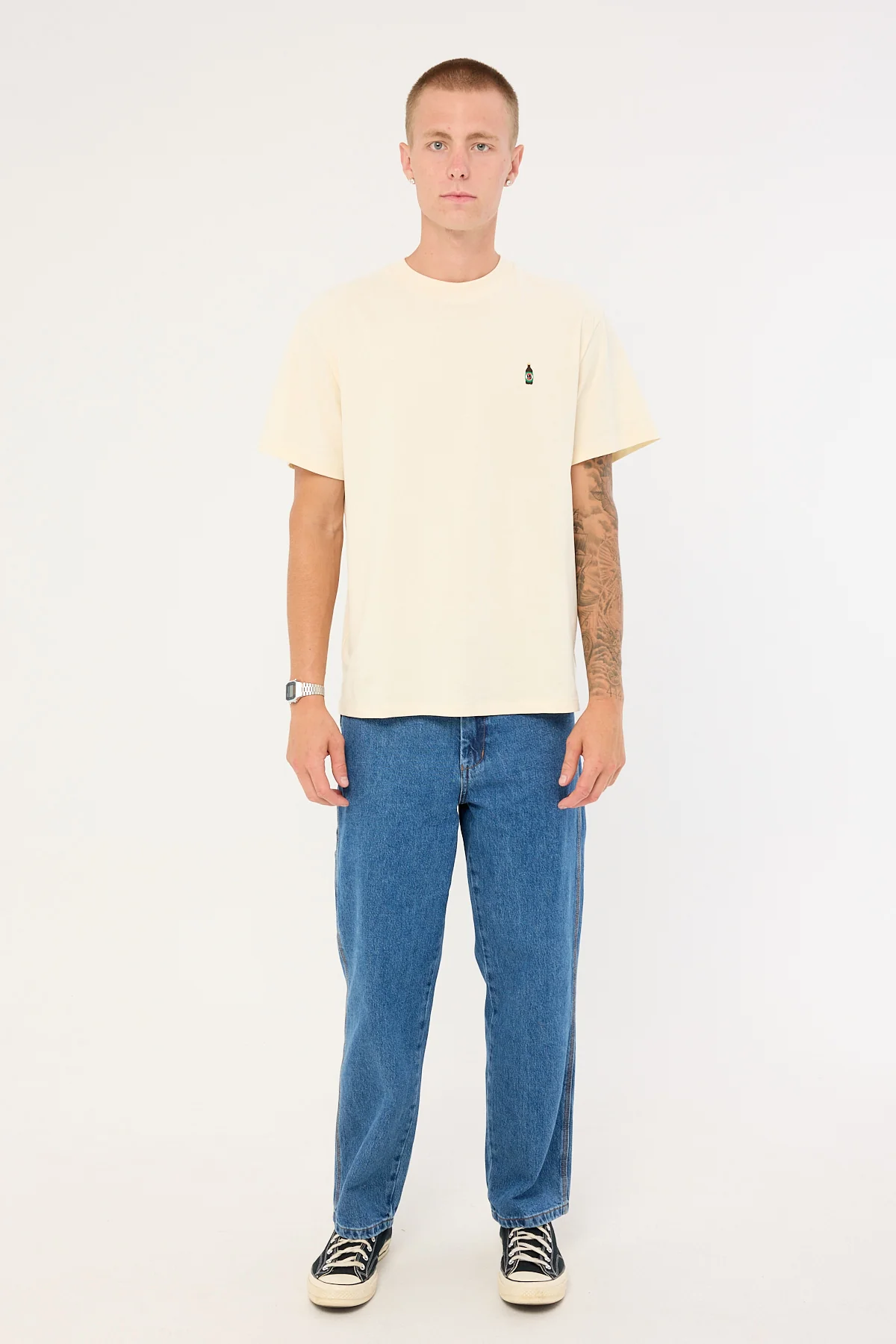 American Needle VB Micro Embroidery Tee Off White - Image 2