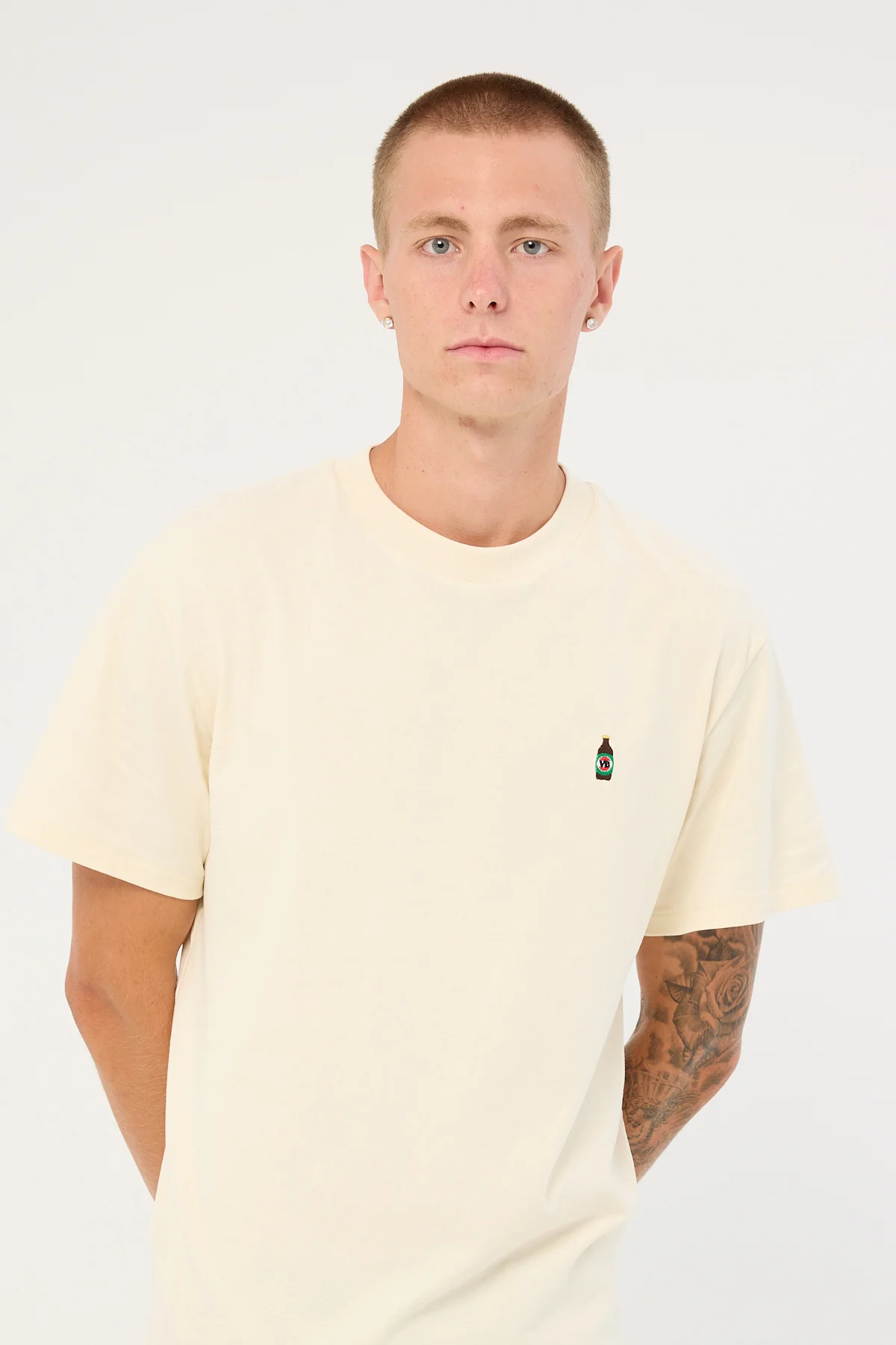American Needle VB Micro Embroidery Tee Off White - Image 3