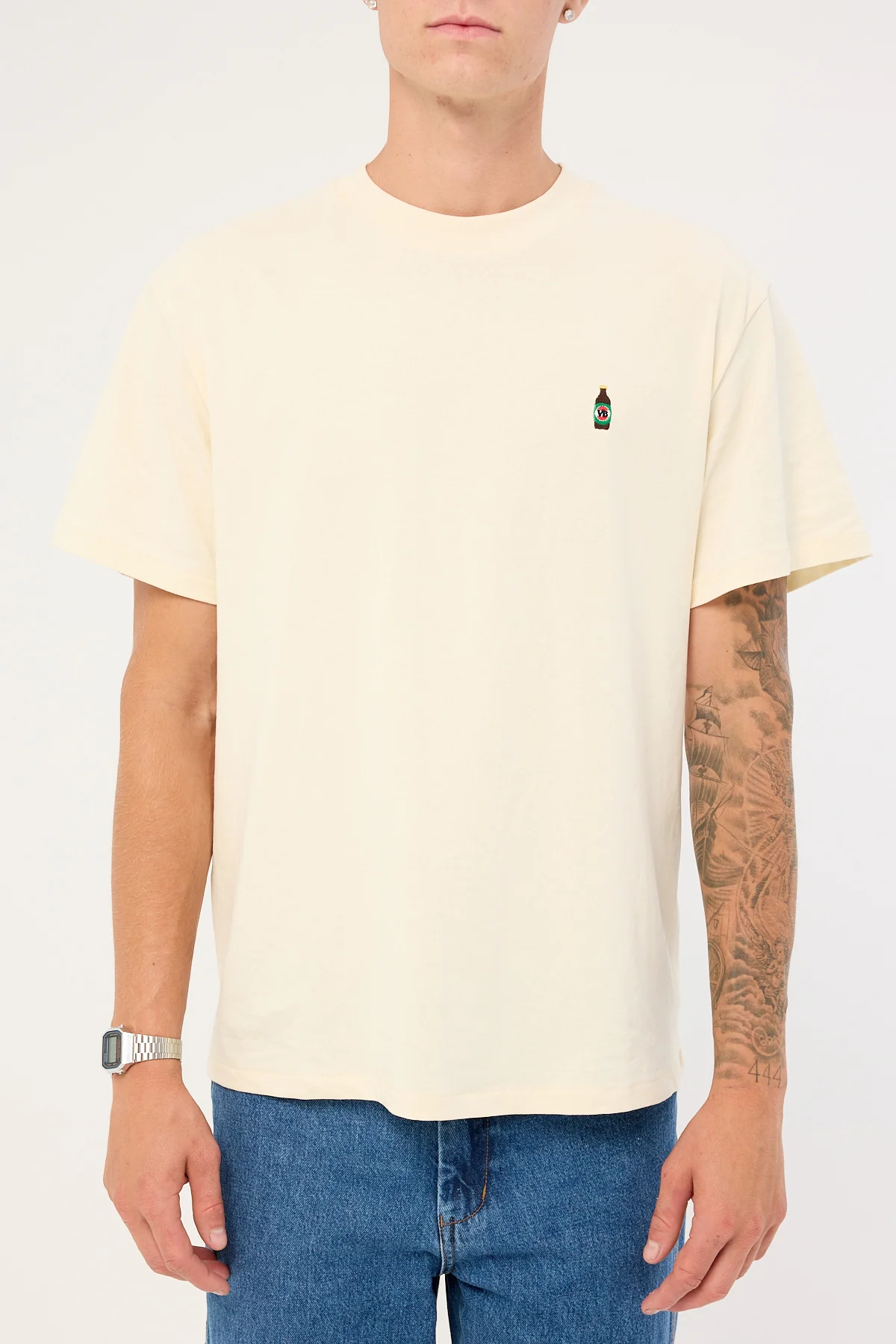 American Needle VB Micro Embroidery Tee Off White - Image 7