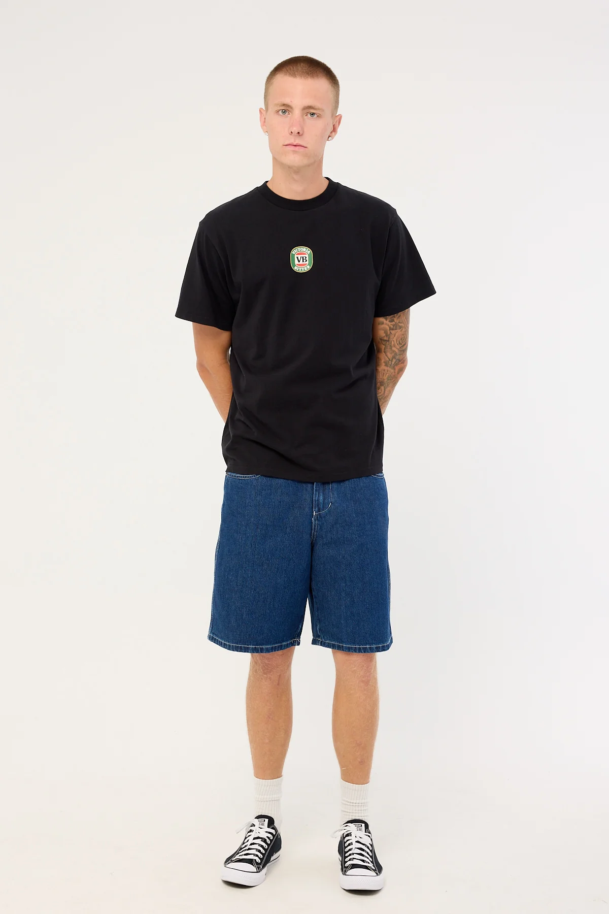 American Needle VB Retro Logo Tee Washed Black - Image 3