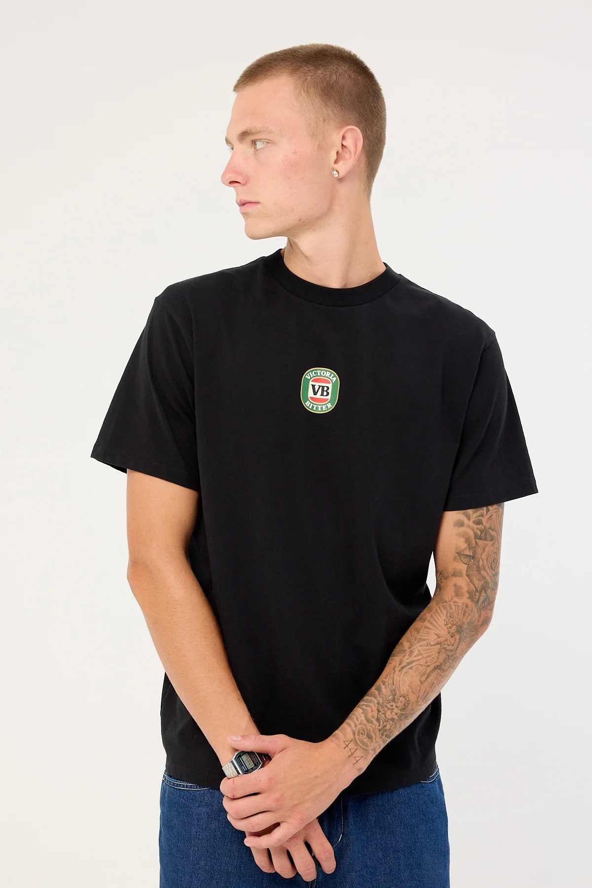 American Needle VB Retro Logo Tee Washed Black - Image 4