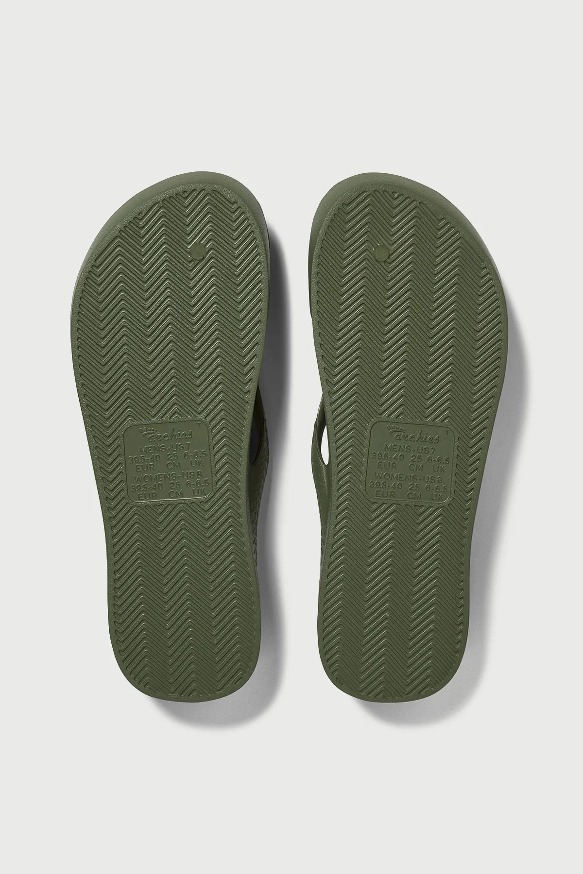 Archies Footwear Arch Support Thong Khaki - Image 7