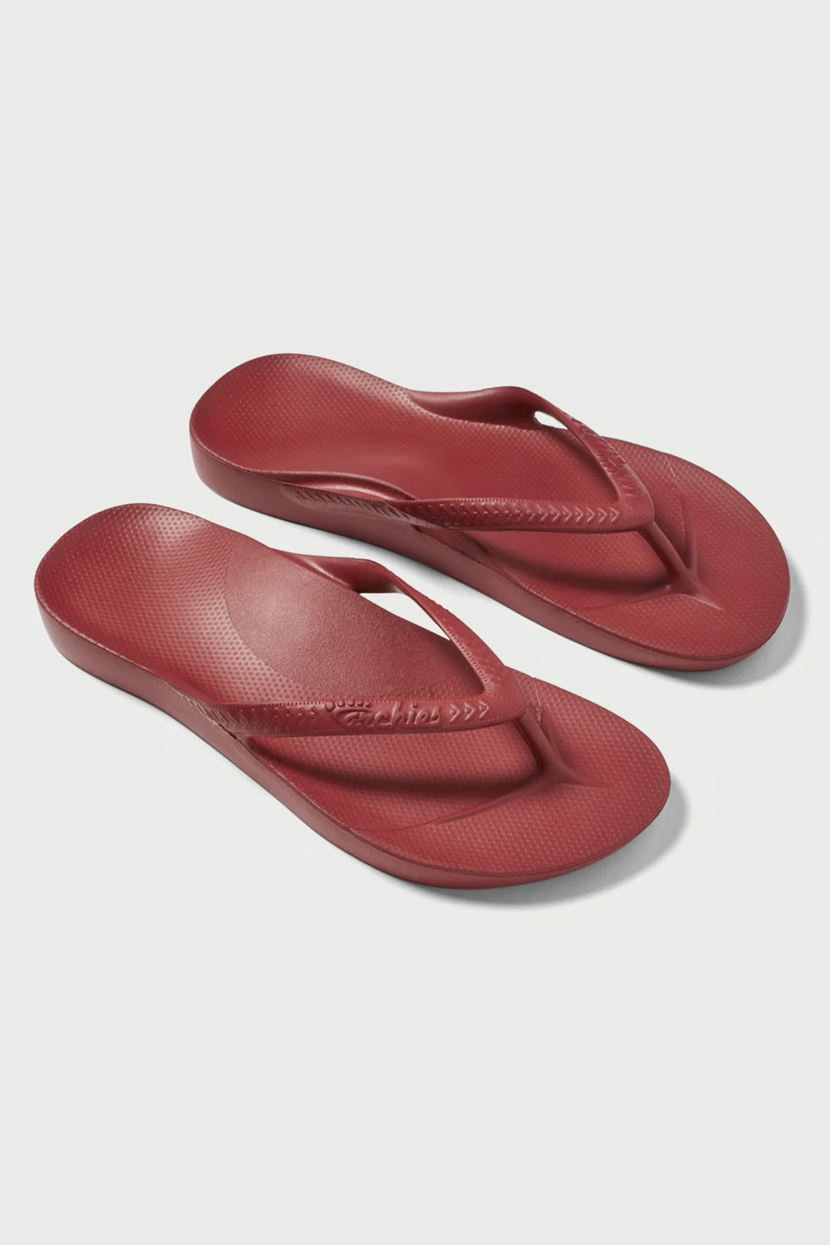 Archies Footwear Arch Support Thong Sangria Red - Image 4