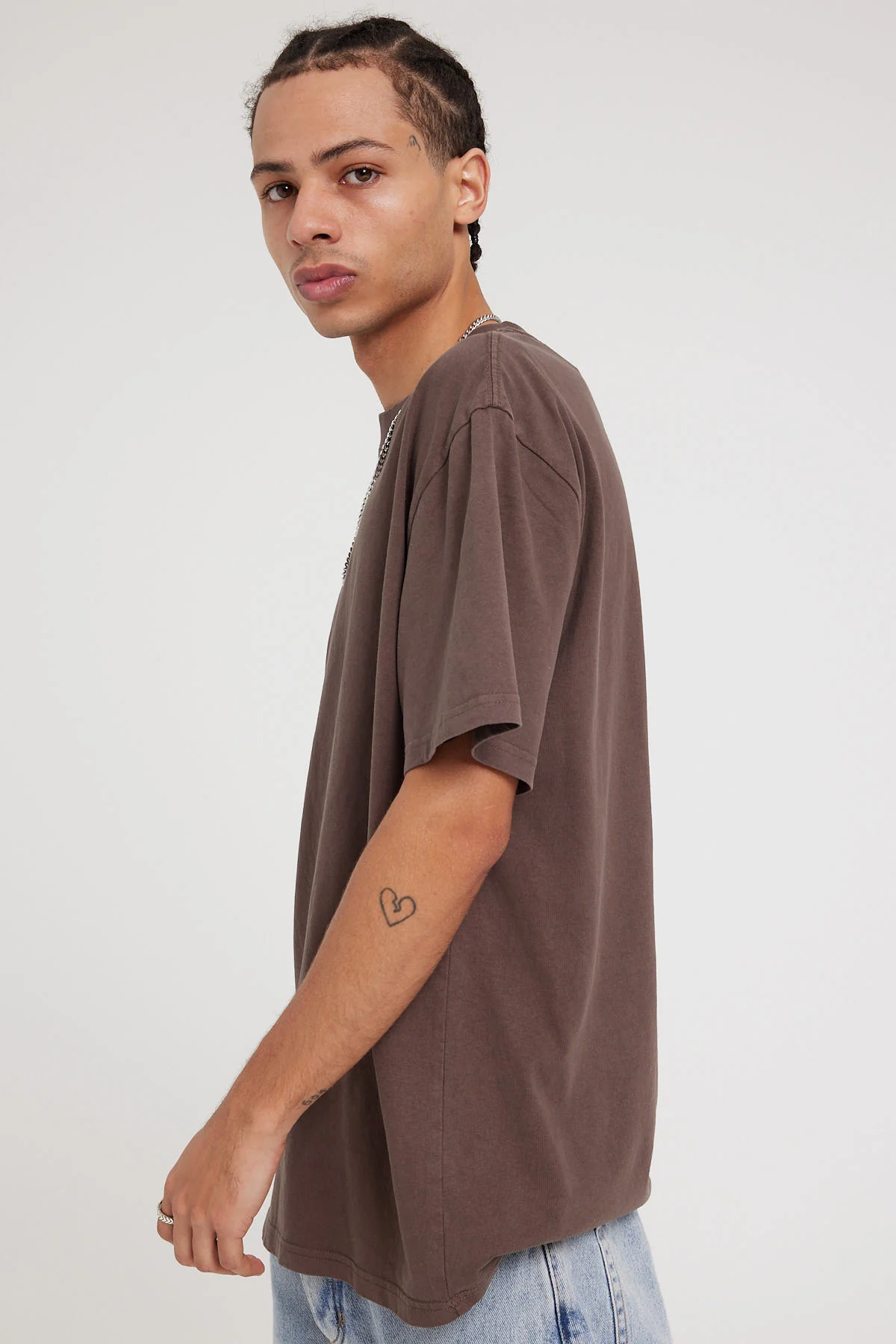 As Colour Faded Heavyweight Tee Faded Brown - Image 5