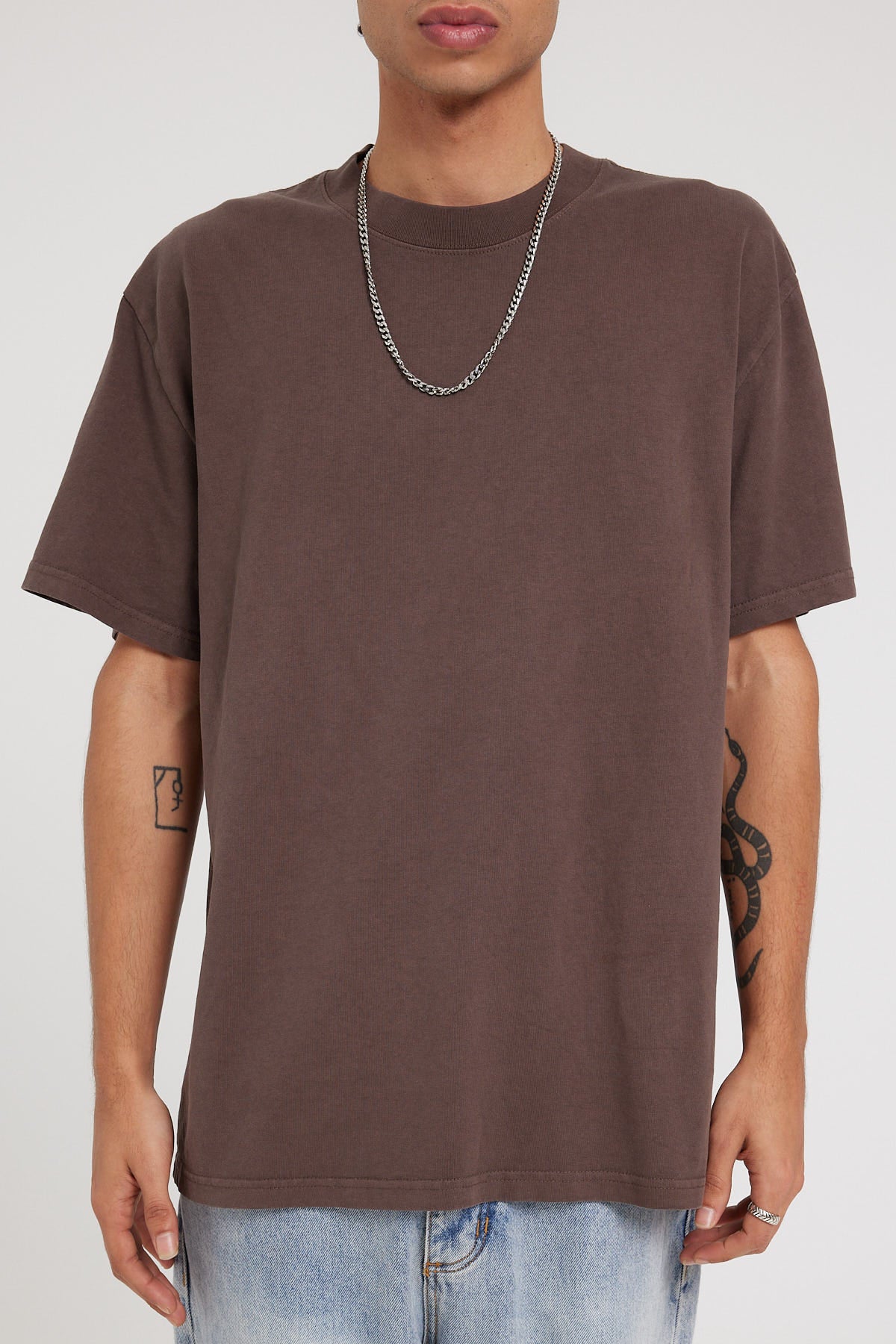 As Colour Faded Heavyweight Tee Faded Brown - Image 9