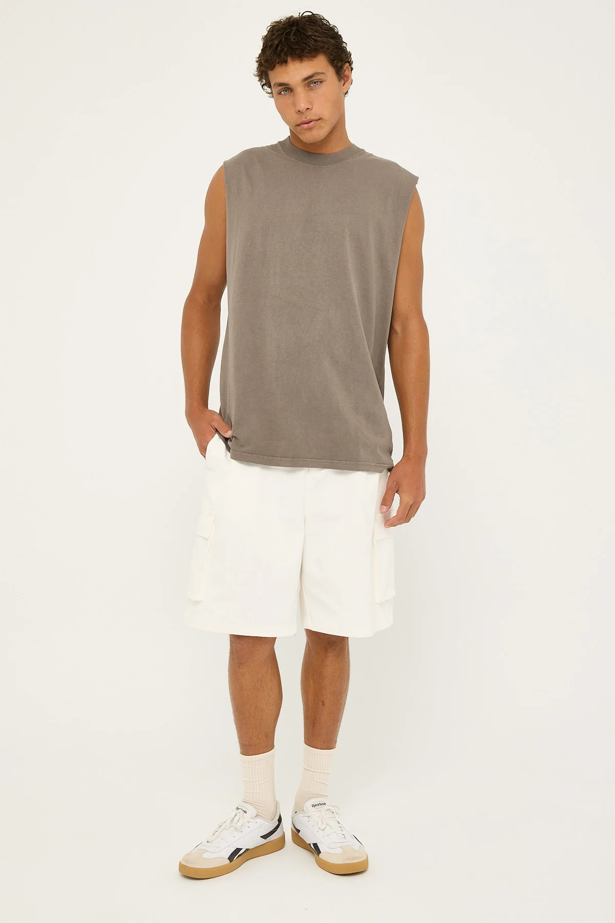 As Colour Heavy Faded Tank Faded Grey - Image 2