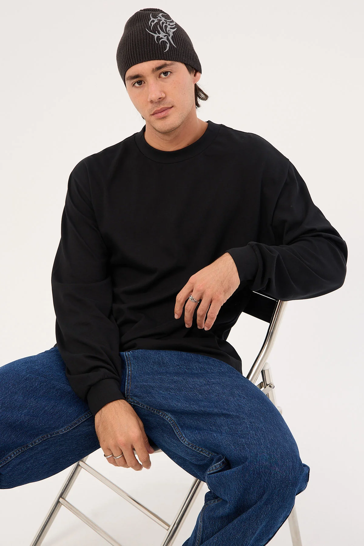 As Colour Heavy Long Sleeve Tee Black