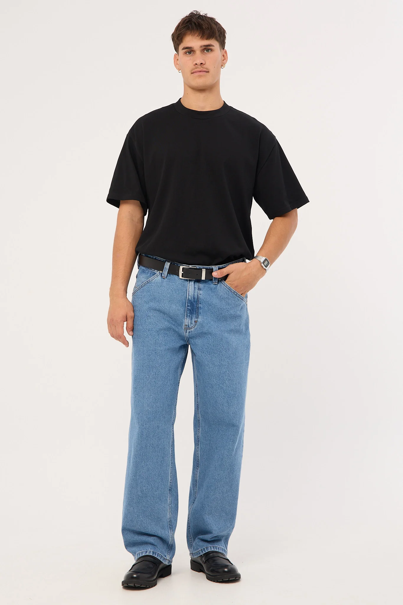 As Colour Heavy Weight Organic Tee Black - Image 2