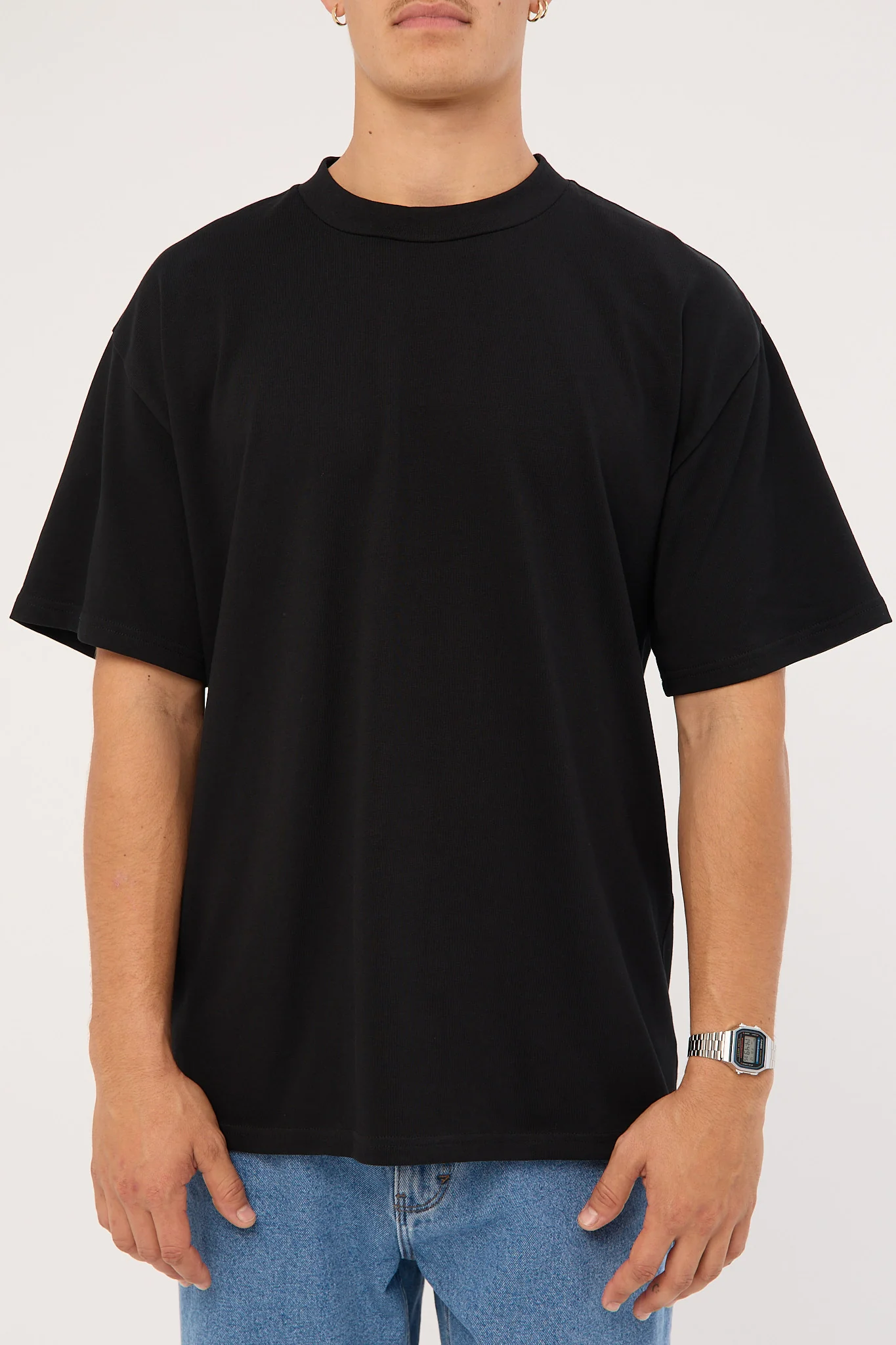 As Colour Heavy Weight Organic Tee Black - Image 7