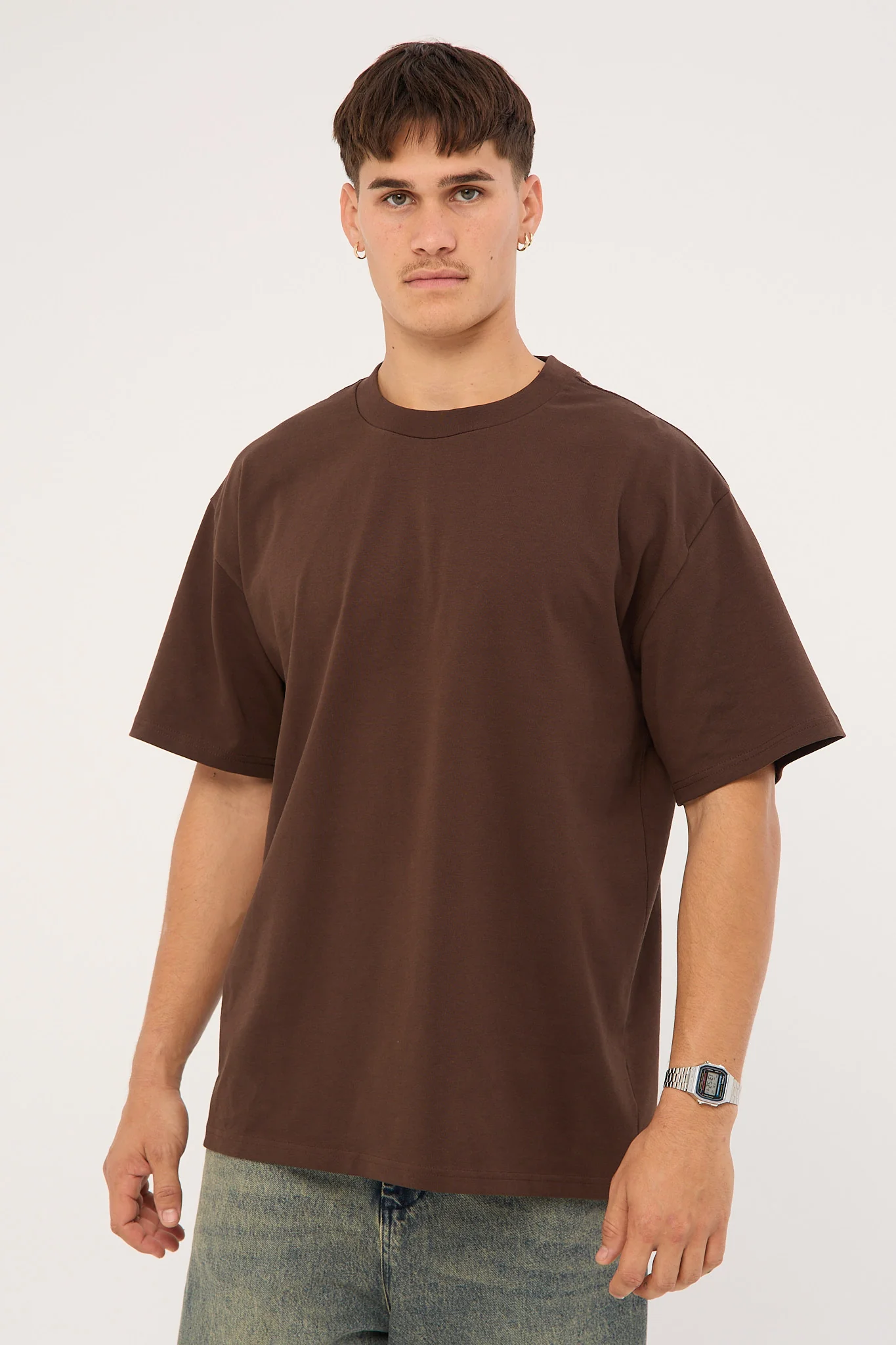 As Colour Heavy Weight Organic Tee Dark Choc