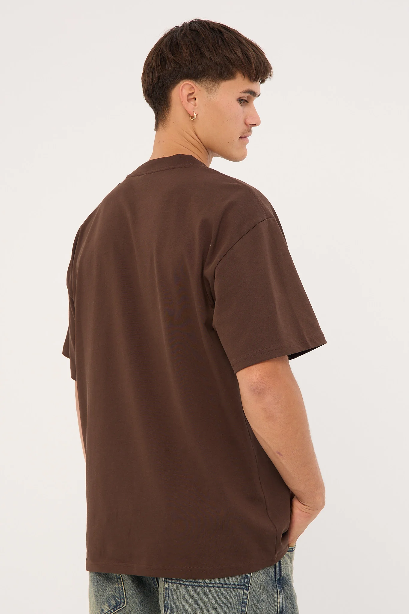 As Colour Heavy Weight Organic Tee Dark Choc - Image 5