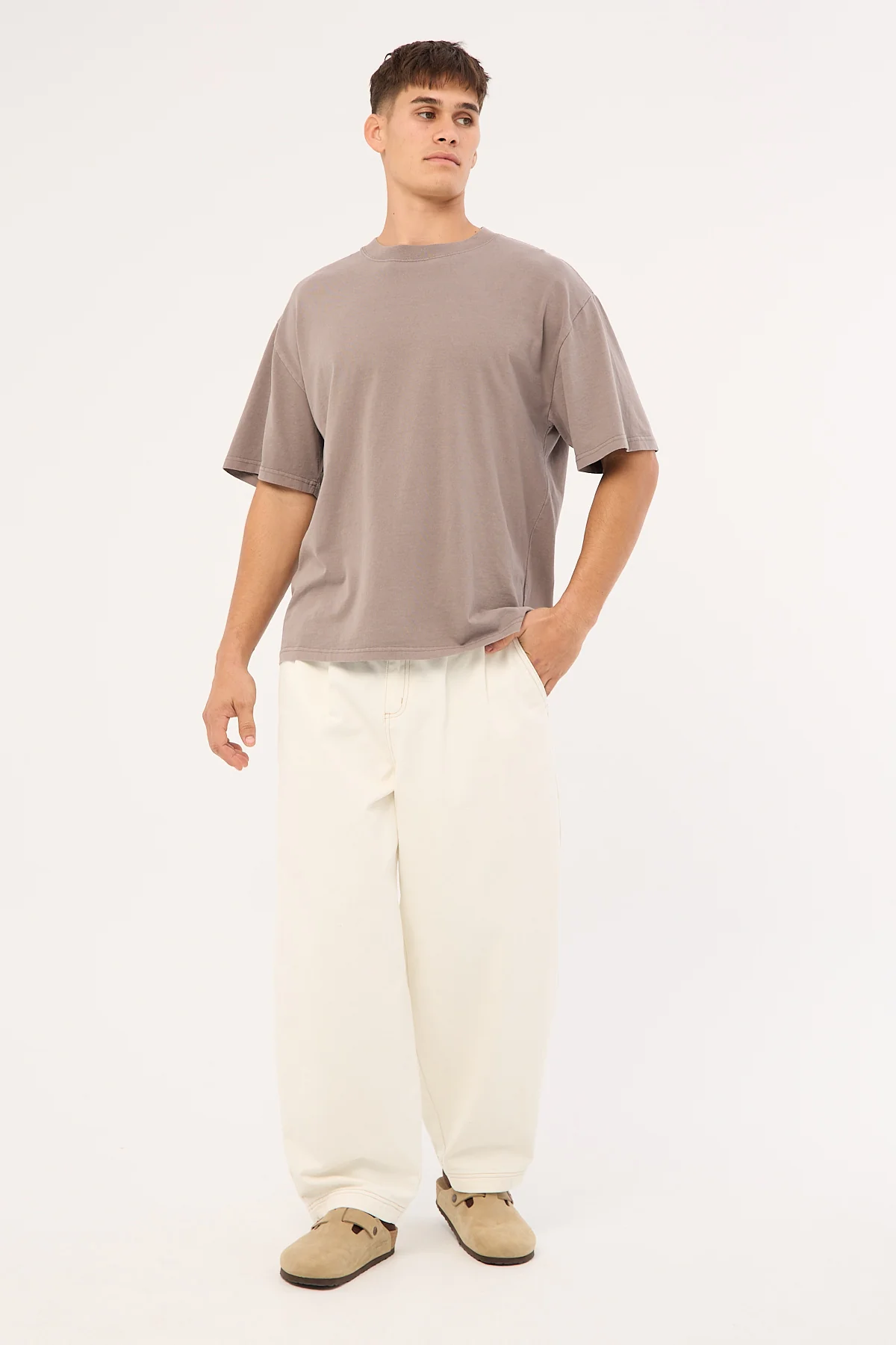 As Colour Heavy Weight Organic Tee Faded Grey