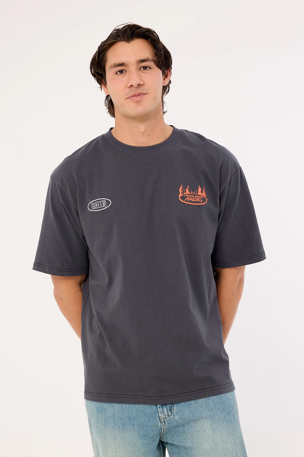 Barney Cools NWO Tee Washed Black - Image 4