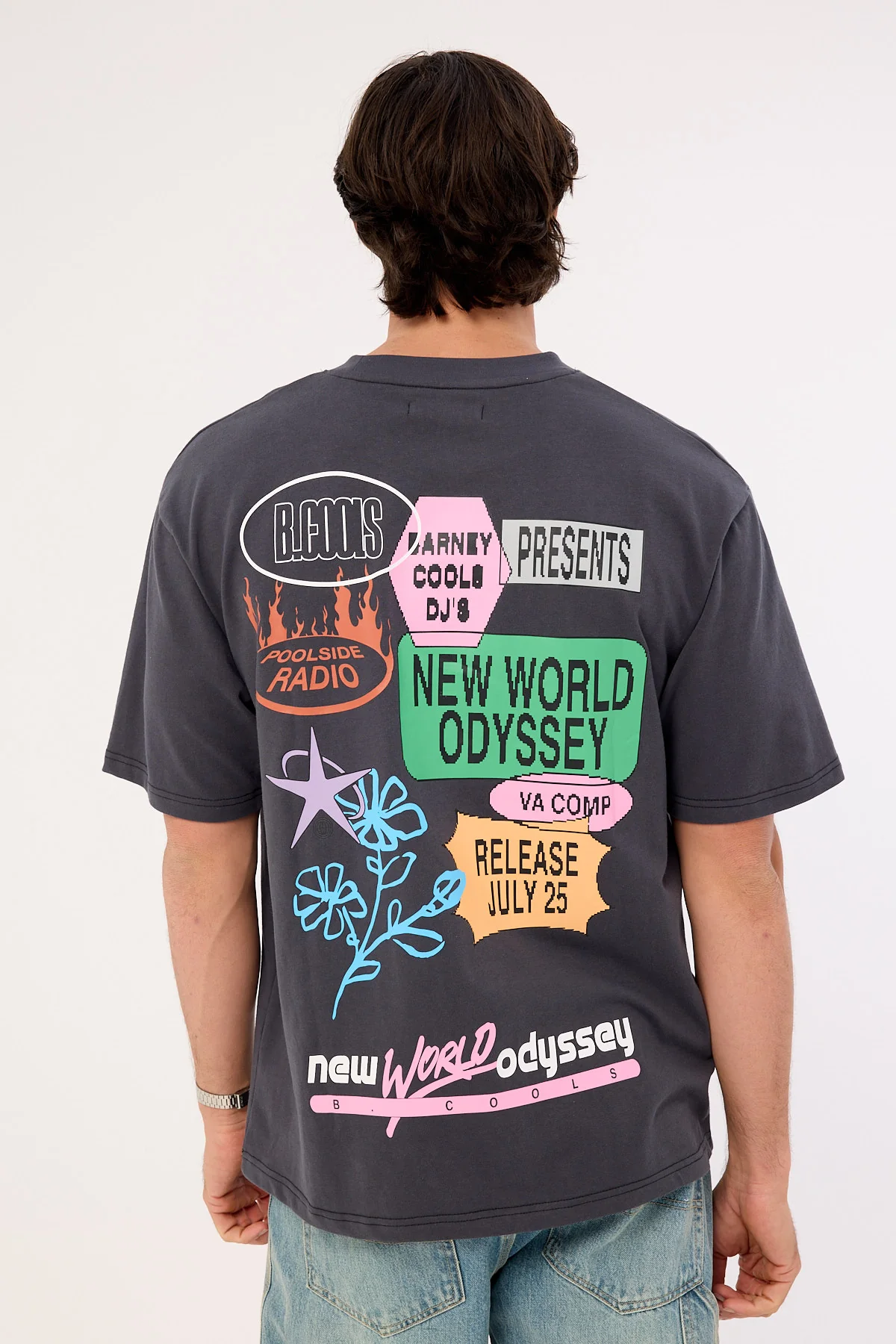Barney Cools NWO Tee Washed Black - Image 7